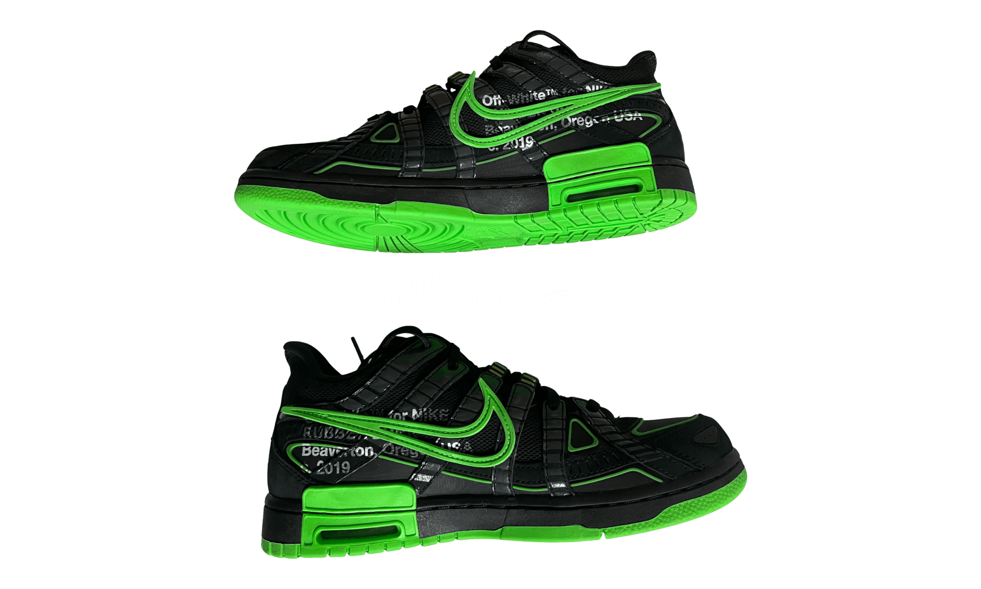 Nike Air Rubber Dunk Off-White Green Strike (Preowned) Size US 8.5 / EU 41-42 - 5 Thumbnail