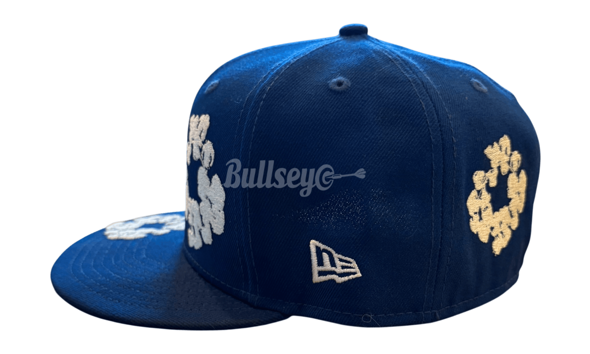 DENIM TEARS New Era Cotton Wreath Royal Blue Hat (PreOwned) Size ONE SIZE - 2 Thumbnail