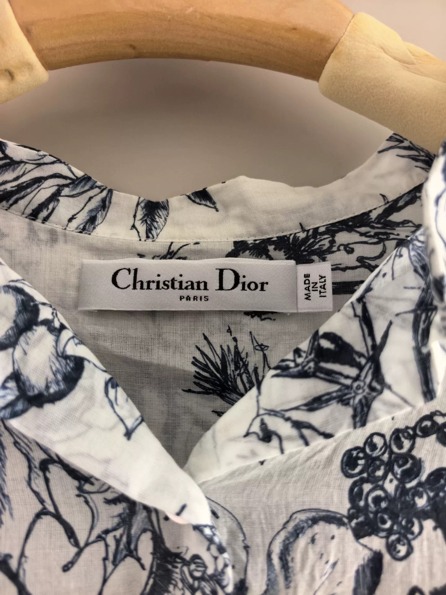 Dior DIOR Cruise Toile de Jouy Cotton Long-Sleeve Shirt Size XS / US 0-2 / IT 36-38 - 3 Thumbnail