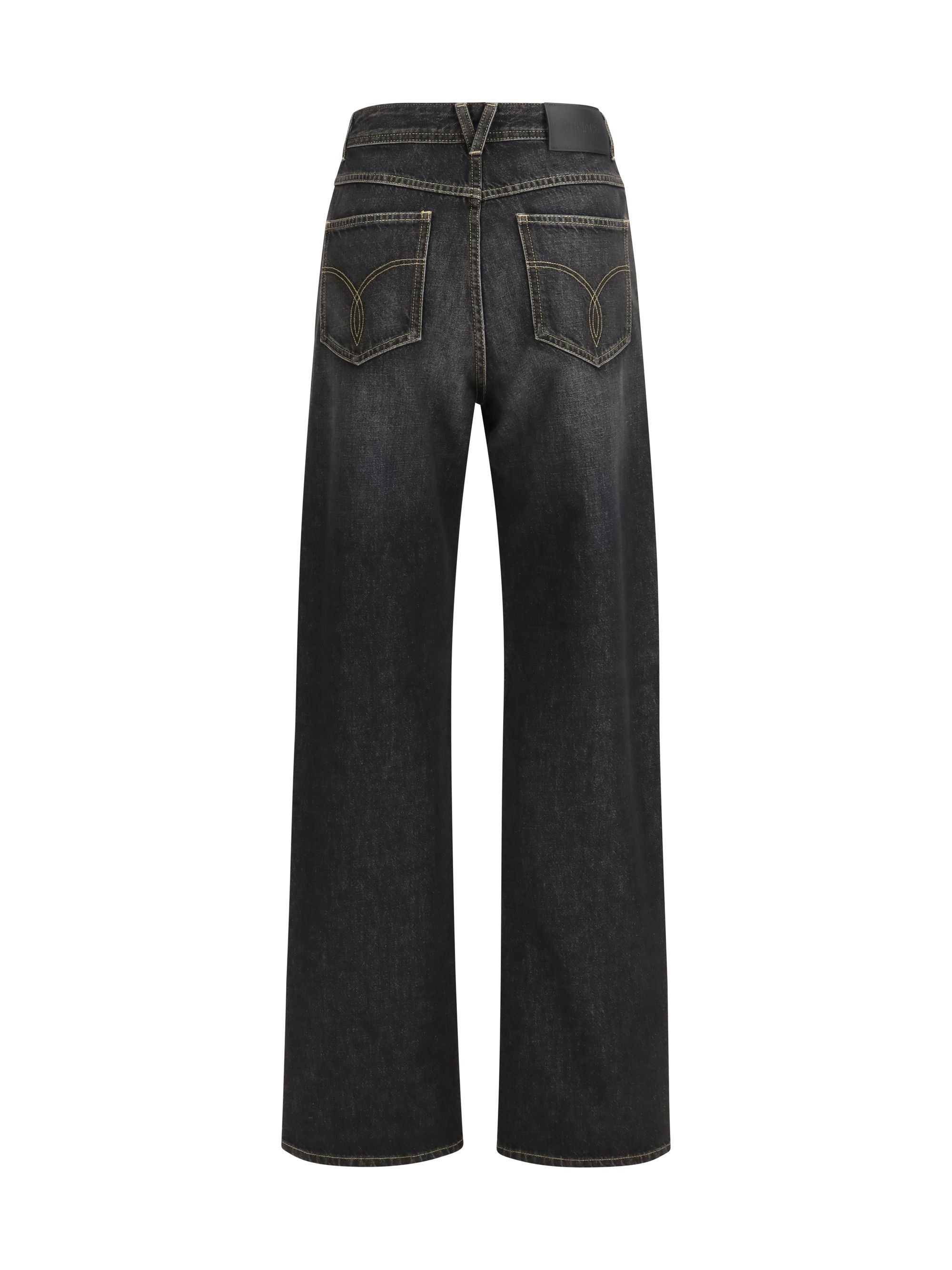 Versace Straight Jeans with studs Size 26" / US 2 / IT 38 - 2 Thumbnail