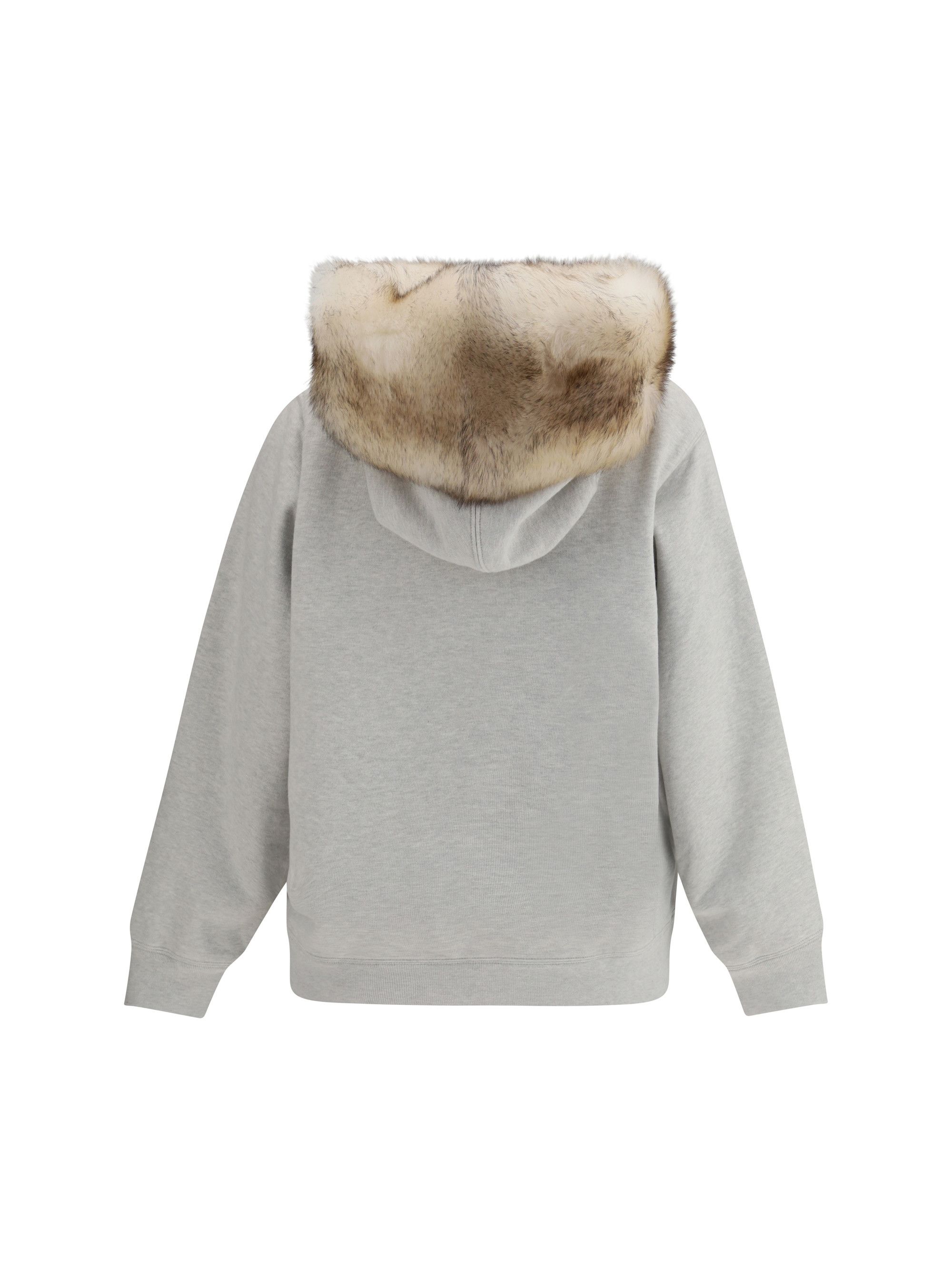 Prada Hoodie features a hood lined in shearling Size XS / US 0-2 / IT 36-38 - 2 Thumbnail