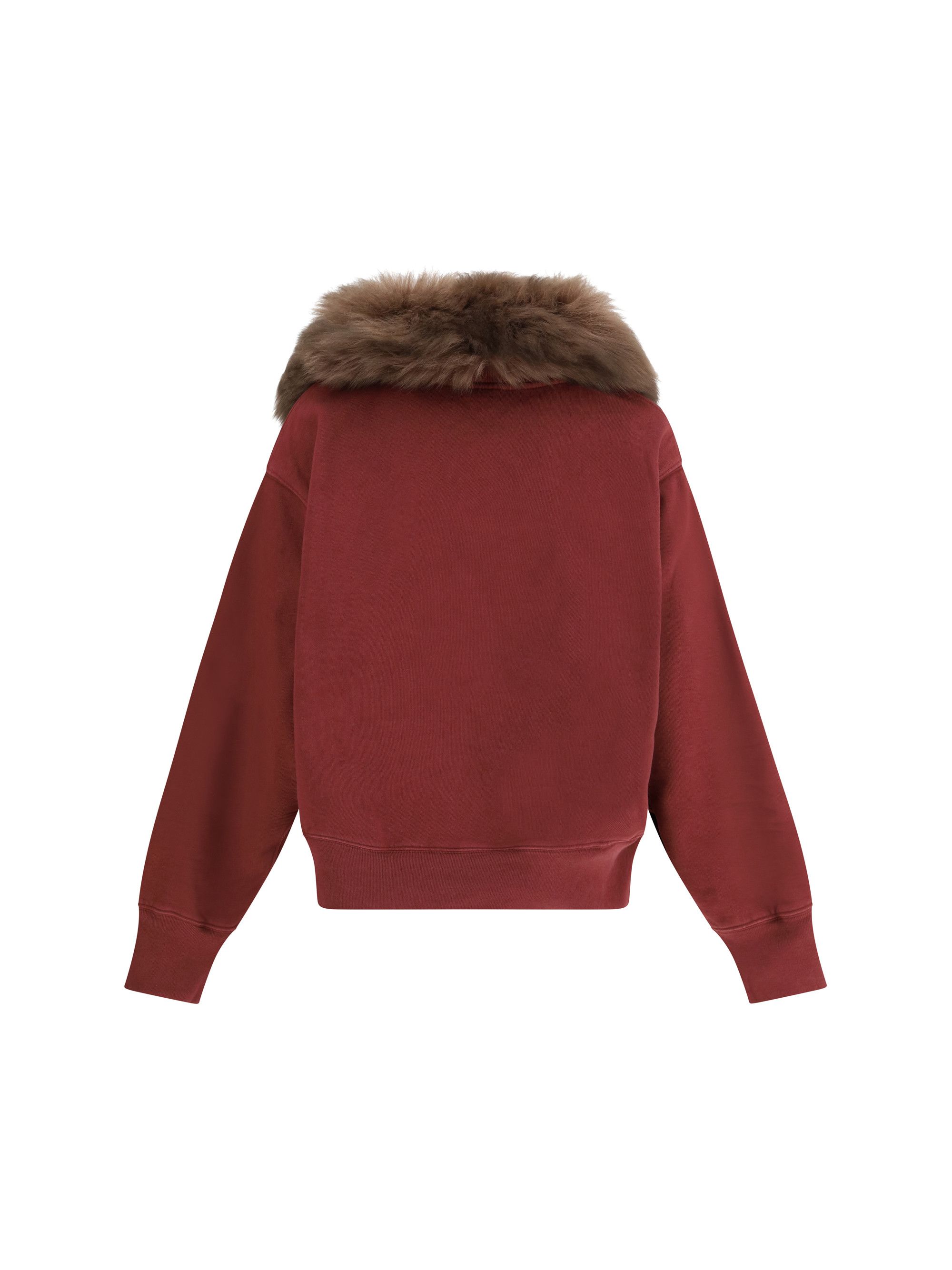 Prada Sweatshirt with a shearling collar Size S / US 4 / IT 40 - 2 Thumbnail