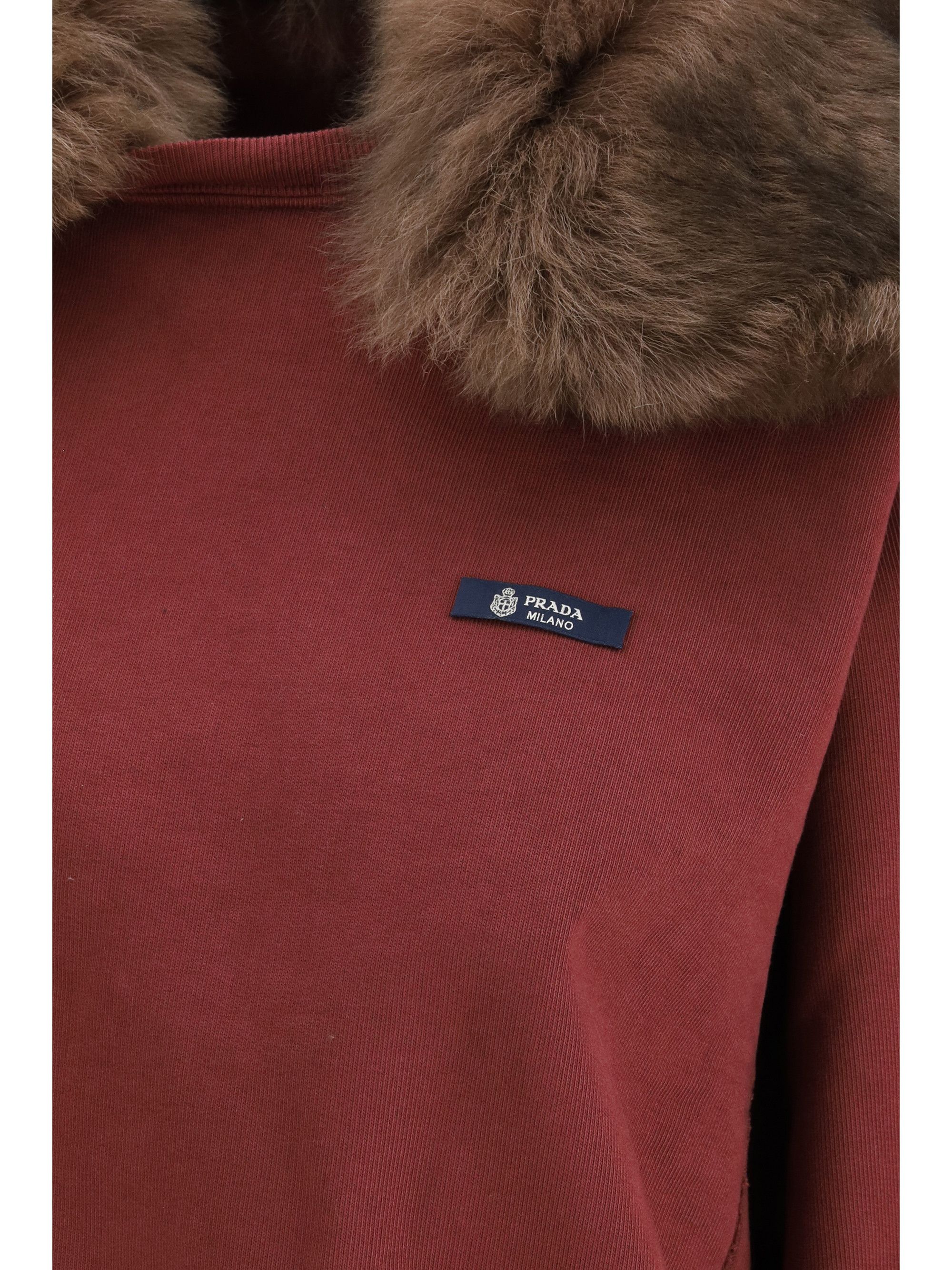 Prada Sweatshirt with a shearling collar Size S / US 4 / IT 40 - 3 Thumbnail