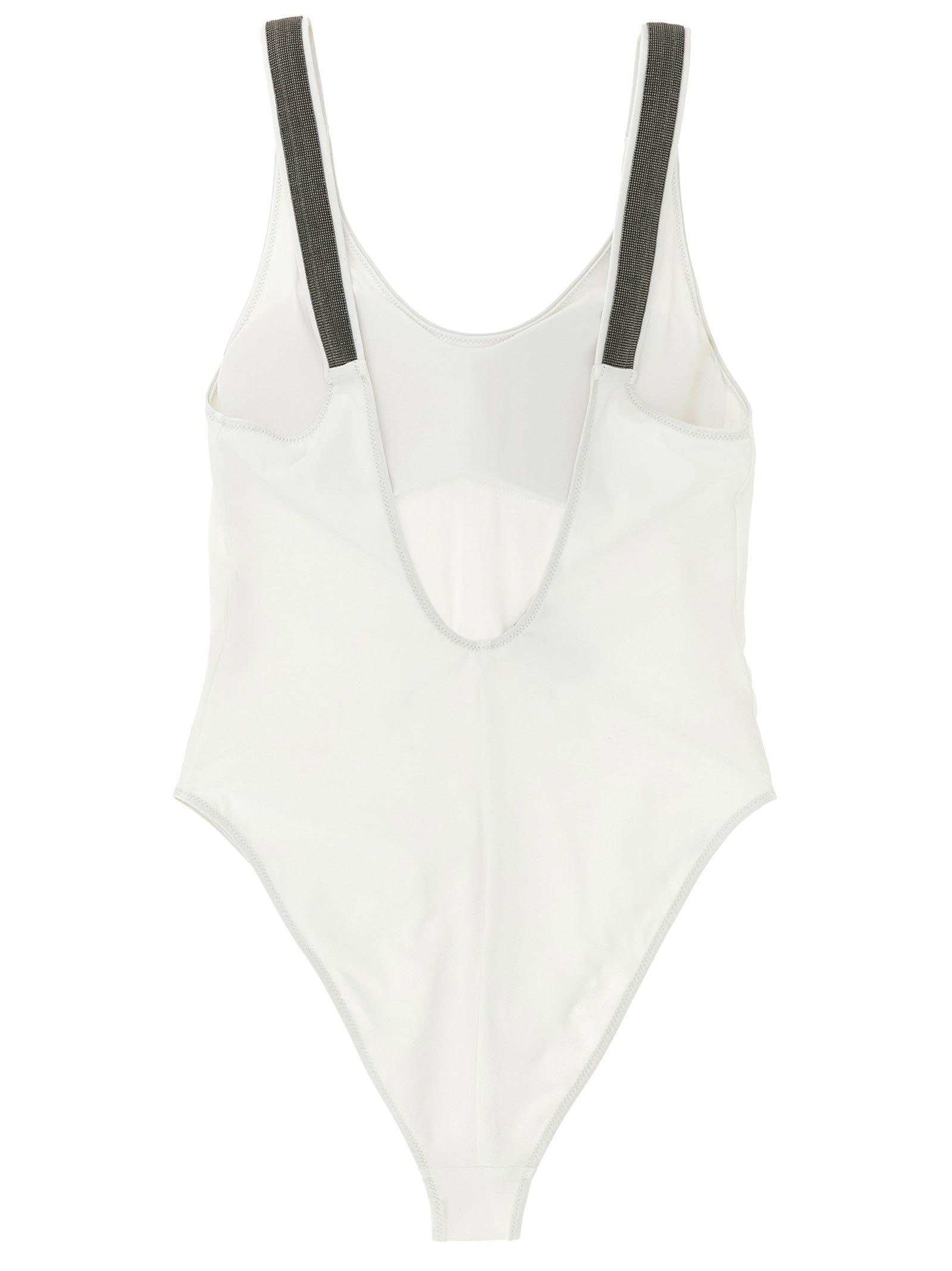 Brunello Cucinelli 'Precious Details' One-Piece Swimsuit Size 26" / US 2 / IT 38 - 2 Thumbnail
