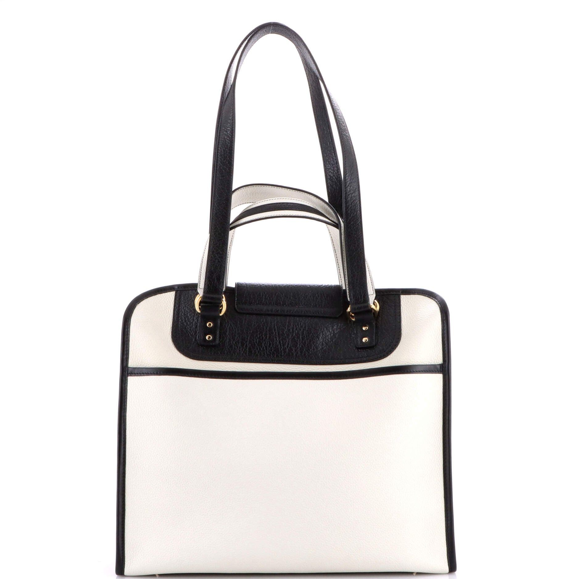 Iconic Double Gancini Tote Bag