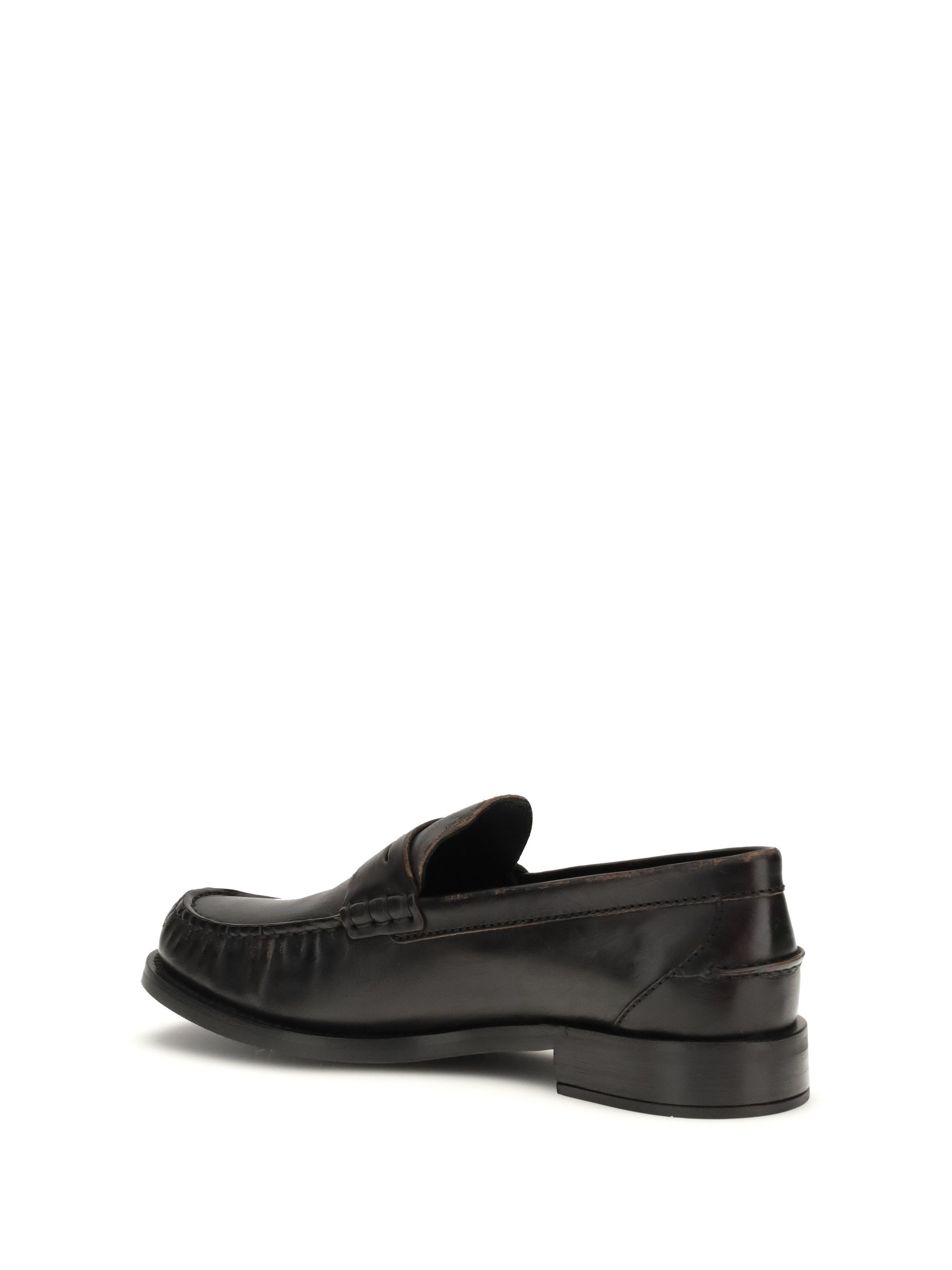 Prada Leather Loafers Size US 10 / IT 40 - 3 Thumbnail
