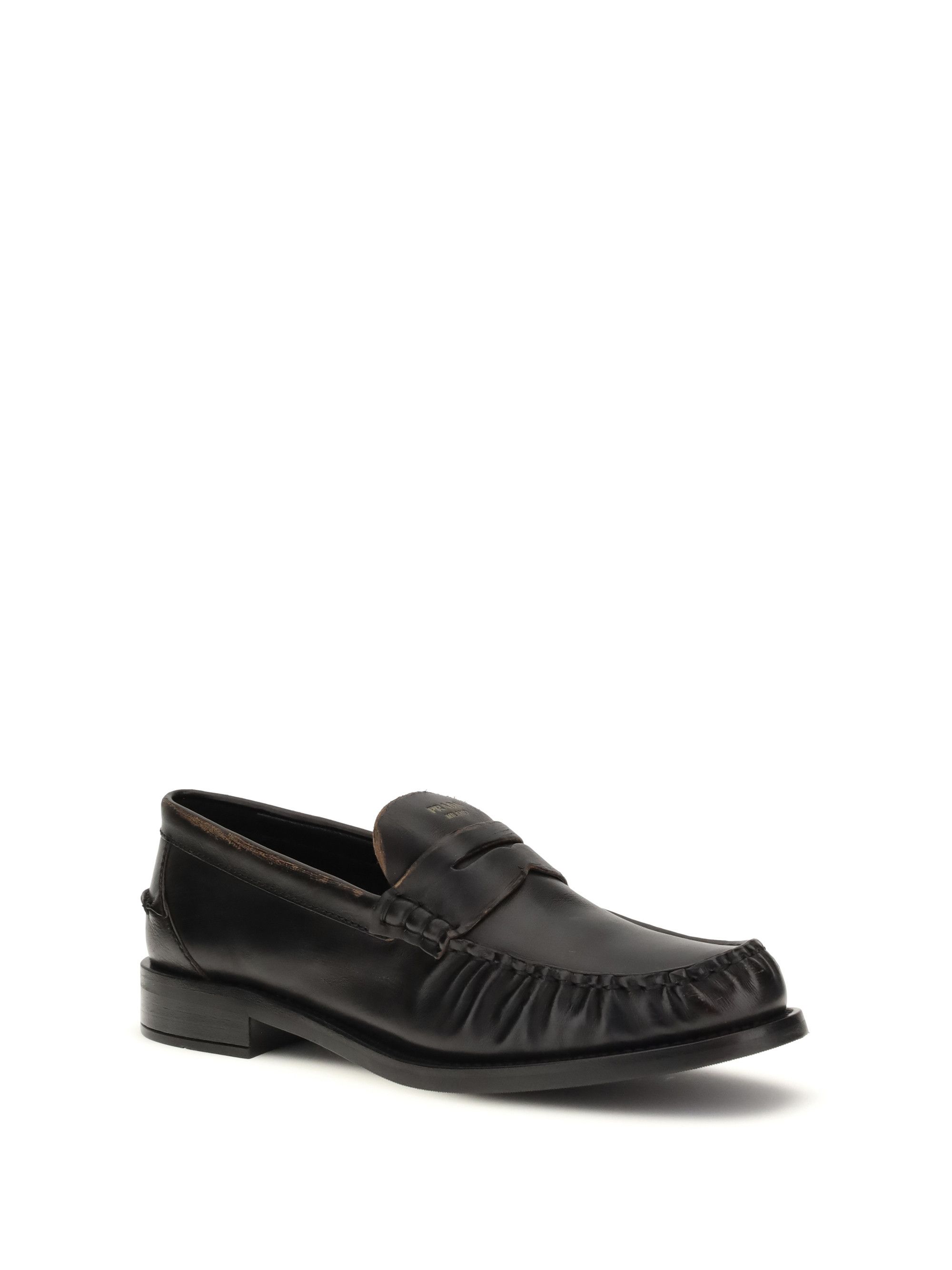 Prada Leather Loafers Size US 10 / IT 40 - 2 Thumbnail
