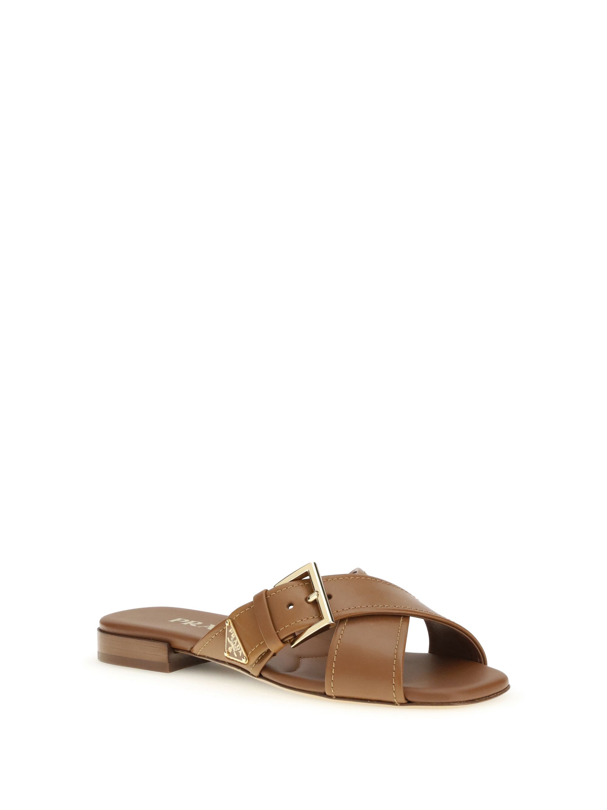 Prada Leather Sandals Size US 6 / IT 36 - 2 Thumbnail