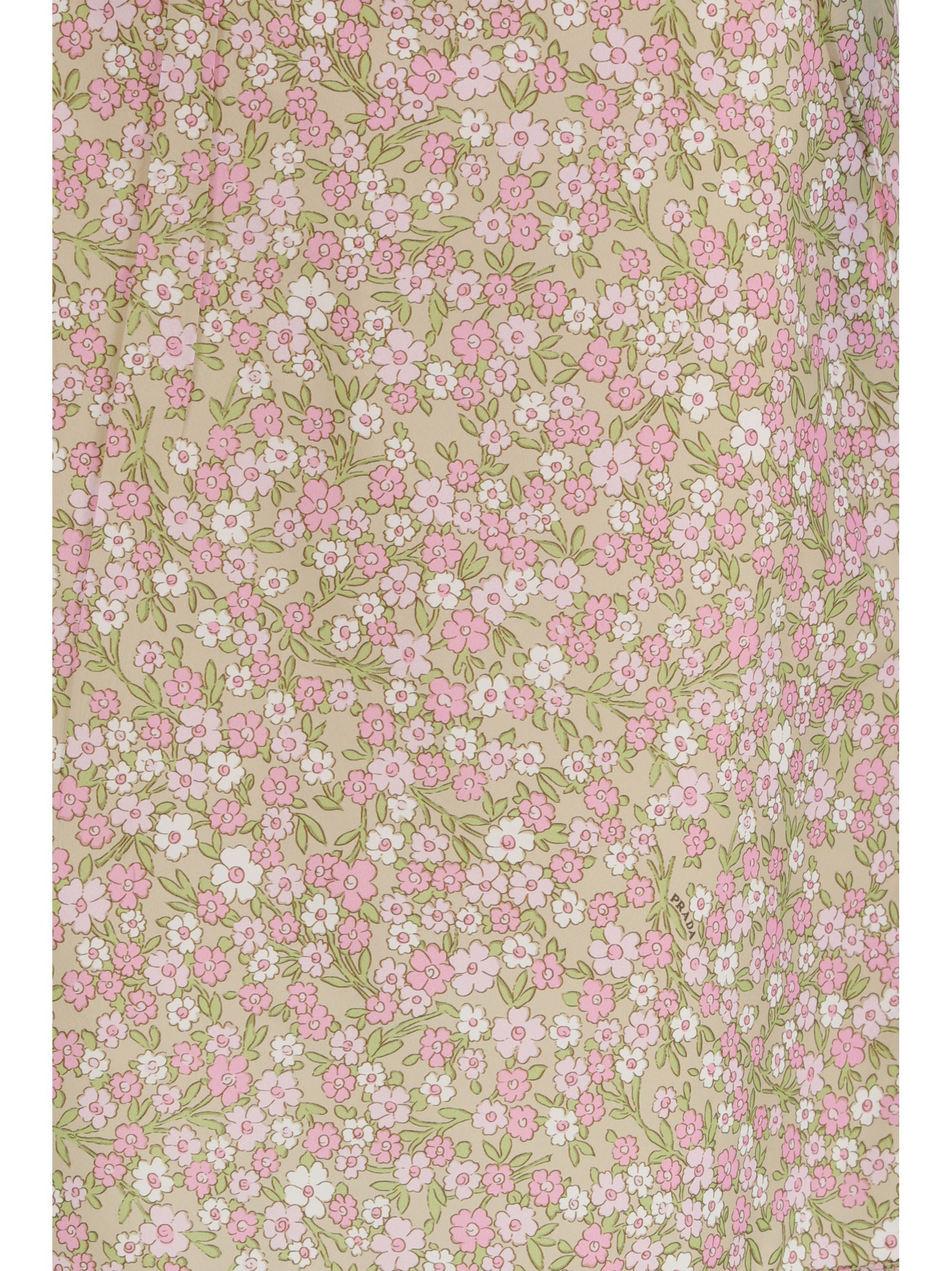 Prada Floral midi Skirt Size 28" / US 6 / IT 42 - 3 Thumbnail