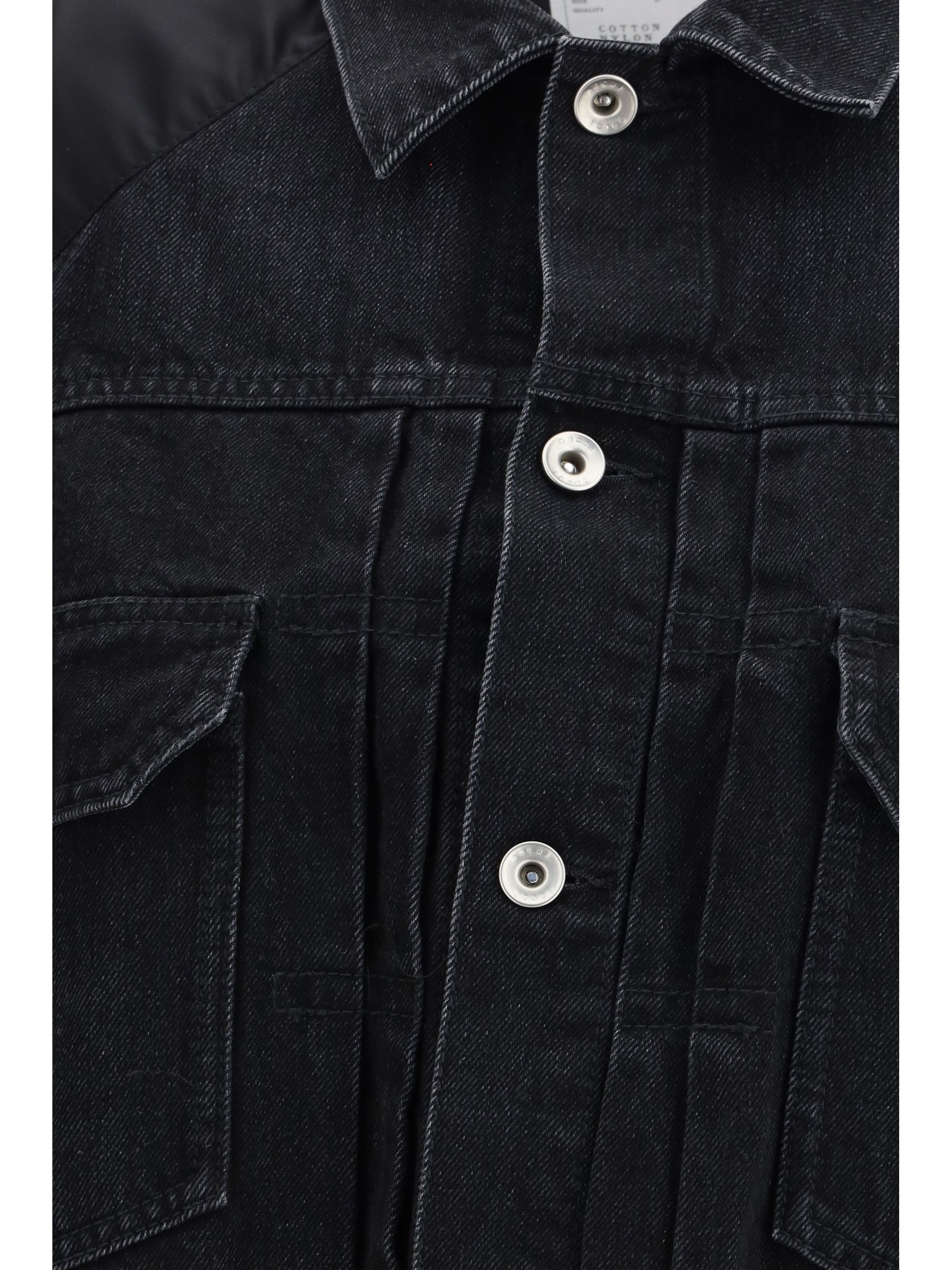 Sacai Denim x nylon twill Jacket Size L / US 10 / IT 46 - 3 Thumbnail