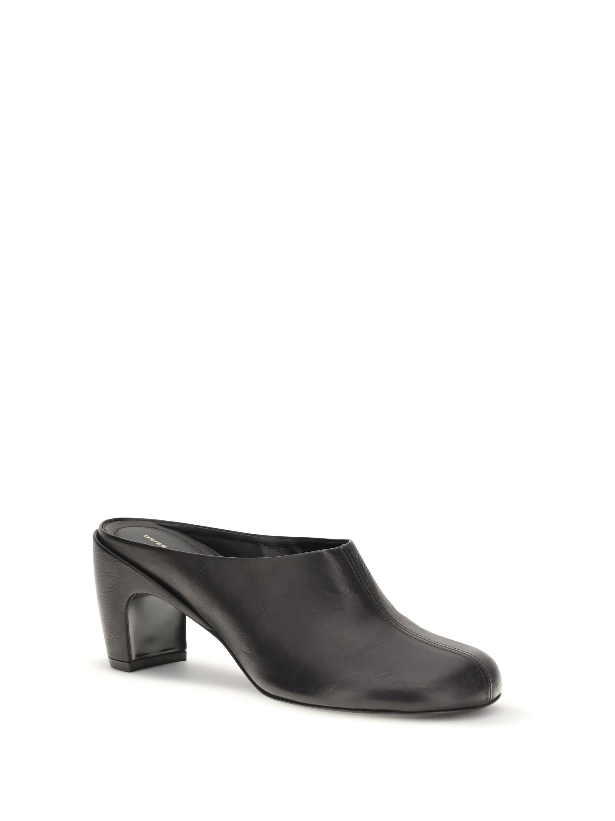 Dries Van Noten Leather Mules Size US 7 / IT 37 - 2 Thumbnail