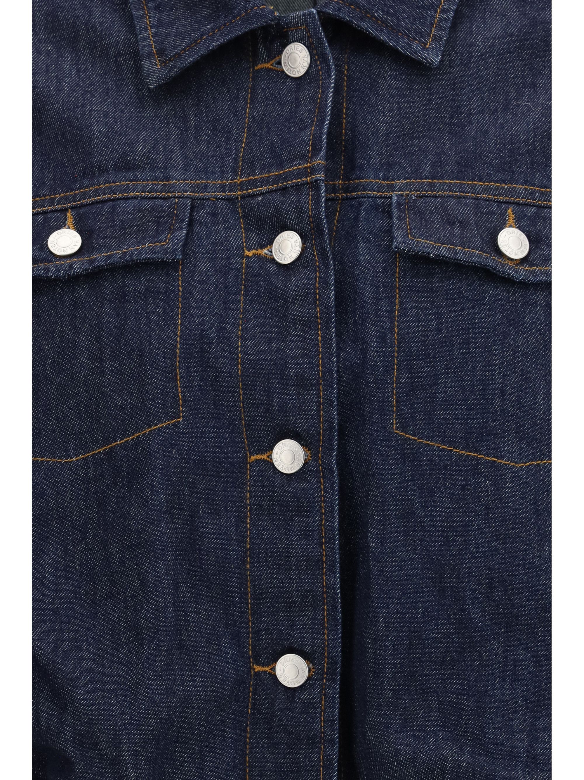 Dries Van Noten Denim Jacket Size L / US 10 / IT 46 - 3 Thumbnail