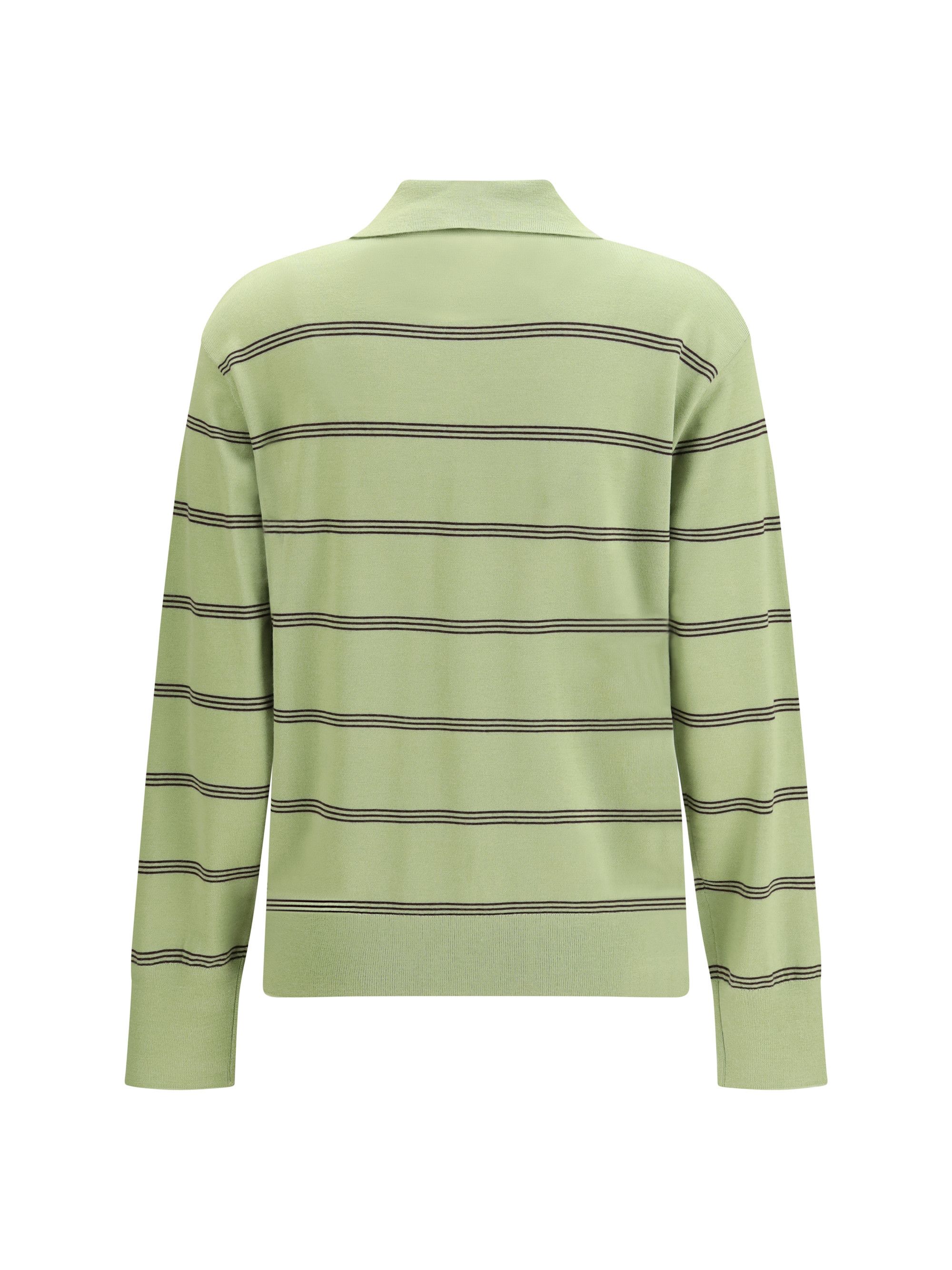 Dries Van Noten Merino wool striped polo Sweater Size S / US 4 / IT 40 - 2 Thumbnail