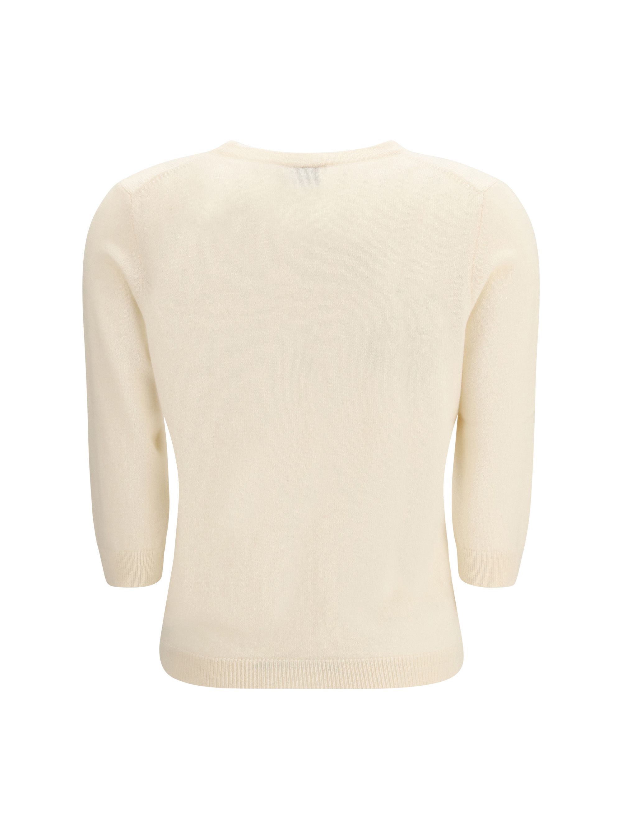 Allude Crew-neck Sweater with three-quarter sleeves Size S / US 4 / IT 40 - 2 Thumbnail