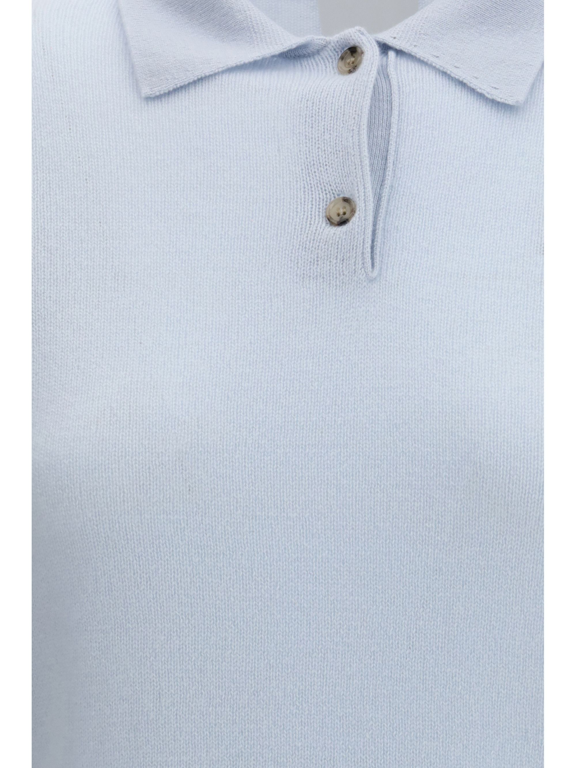 Allude Cashmere Polo Shirt Size M / US 6-8 / IT 42-44 - 3 Thumbnail