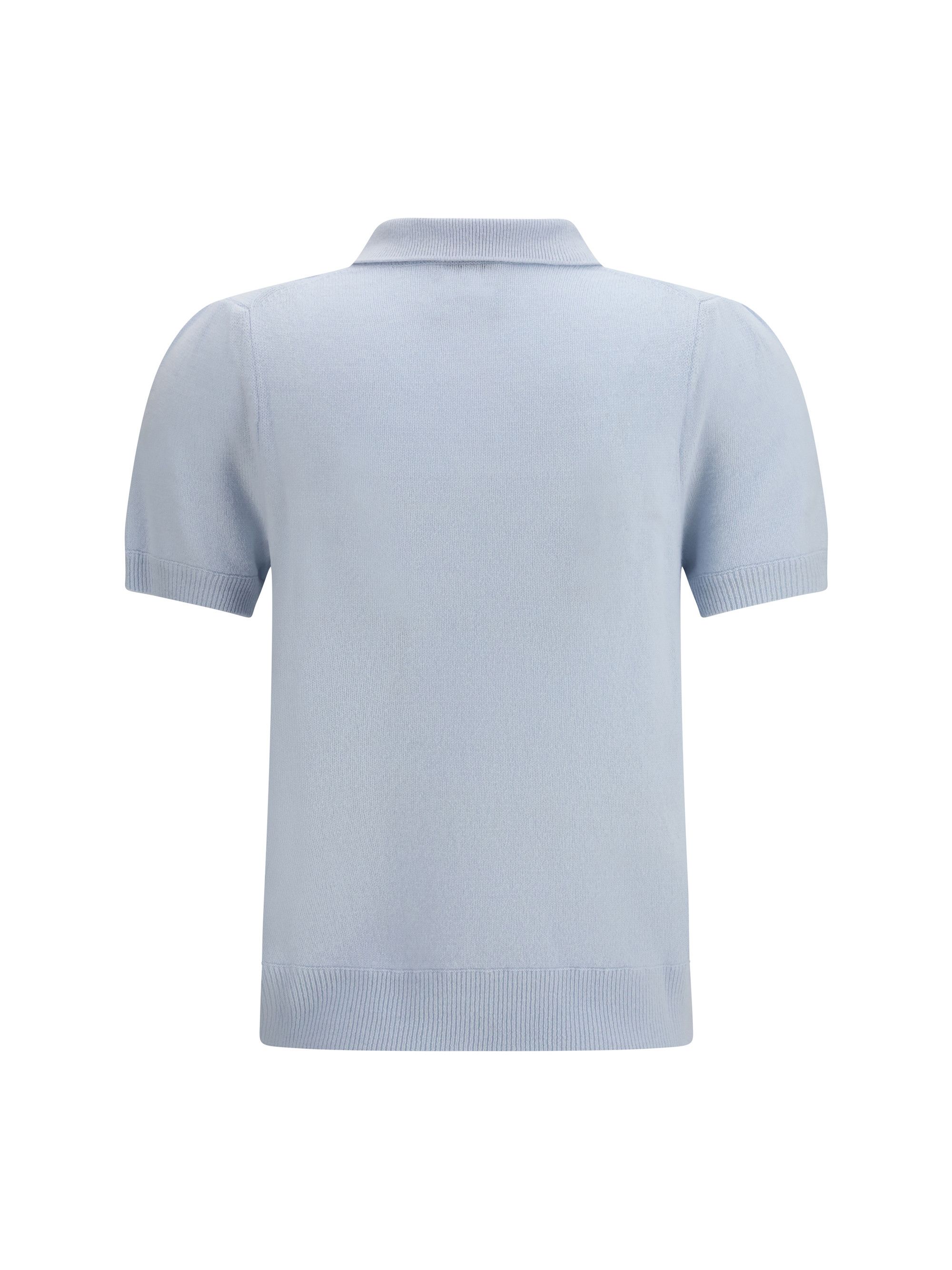 Allude Cashmere Polo Shirt Size M / US 6-8 / IT 42-44 - 2 Thumbnail
