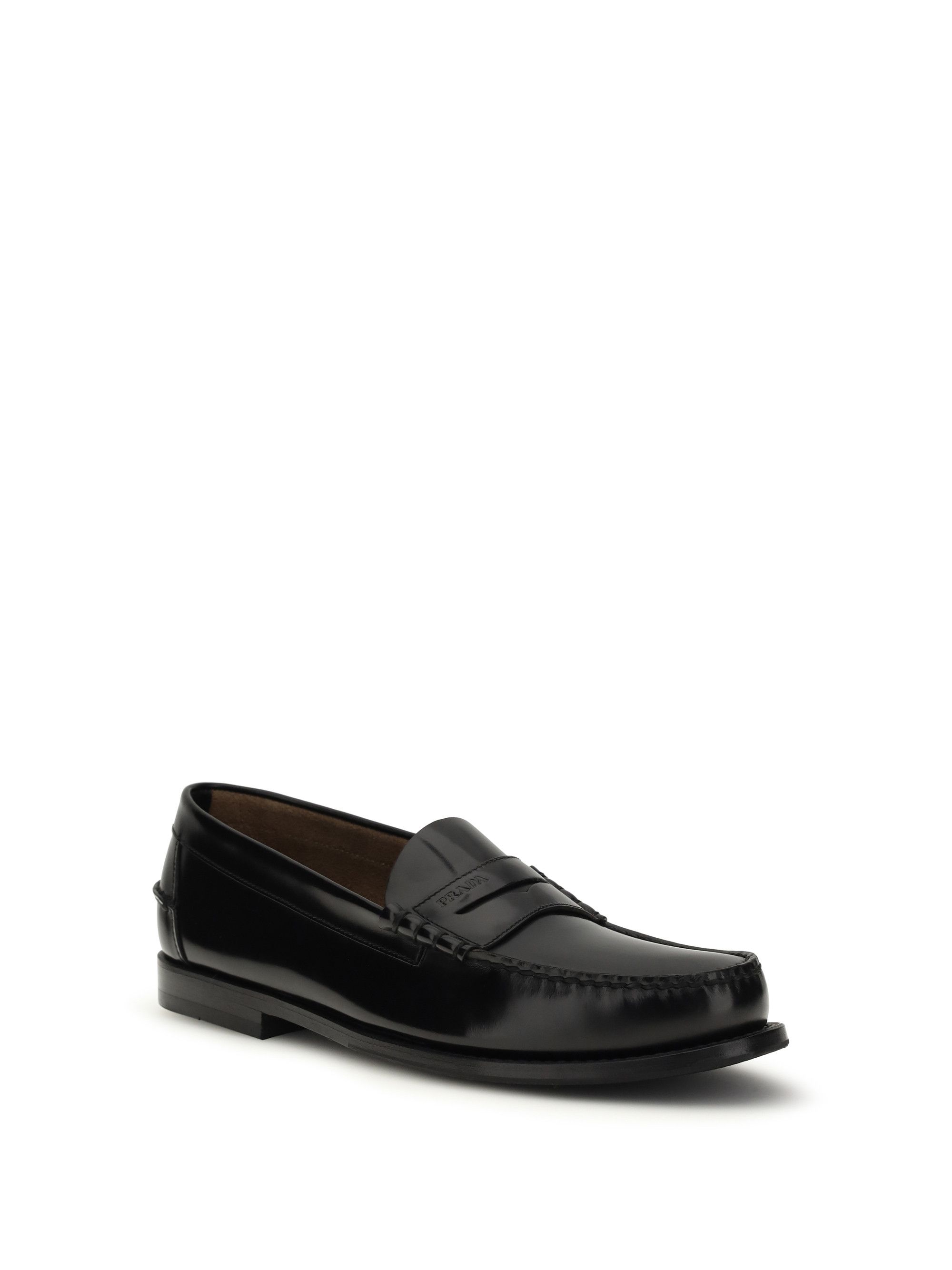Prada Brushed Leather Loafers Size US 10 / EU 43 - 2 Thumbnail