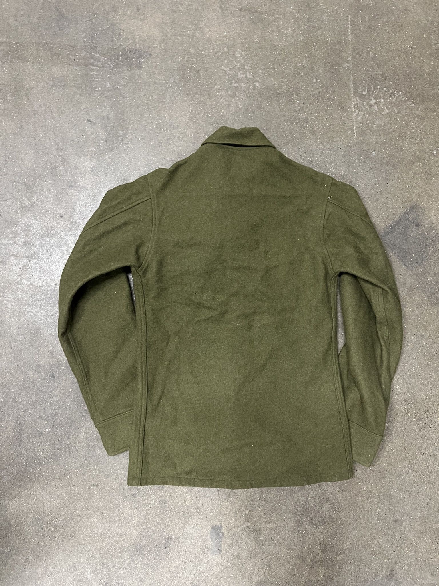 Vintage Vintage 1980s Military Olive Wool Fatigue Top Size XS Size US XS / EU 42 / 0 - 3 Thumbnail