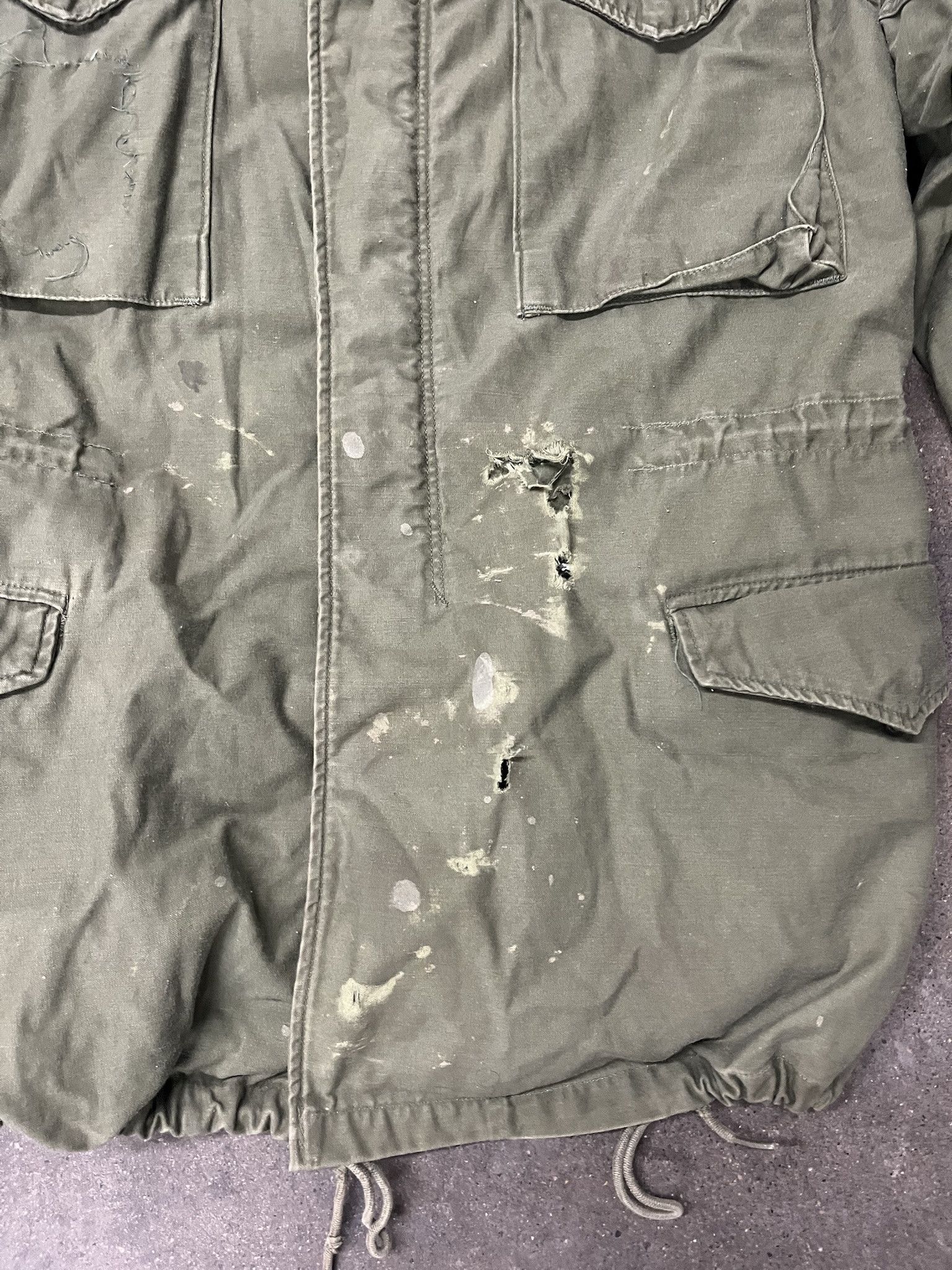 Vintage Vintage Military 1980s Alpha Industries Olive Green Field Jacket Size M Long Size US M / EU 48-50 / 2 - 2 Thumbnail