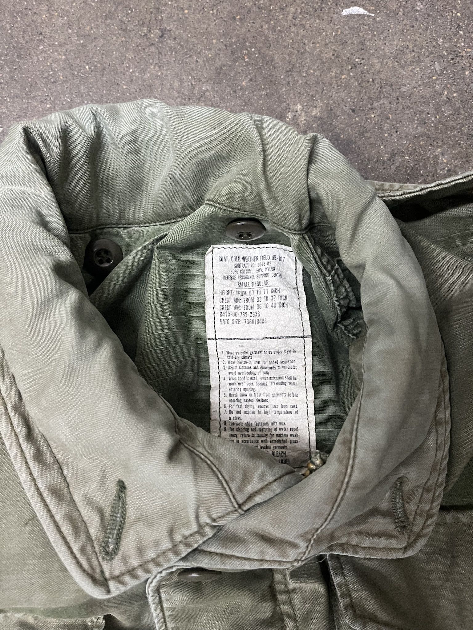 Vintage Vintage 1980s M-65 second Pattern Military Army Jacket Size Small Size US S / EU 44-46 / 1 - 2 Thumbnail