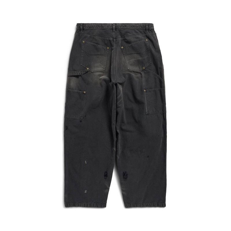 Balenciaga men's double knee pants in black Size US 28 / EU 44 - 6 Thumbnail