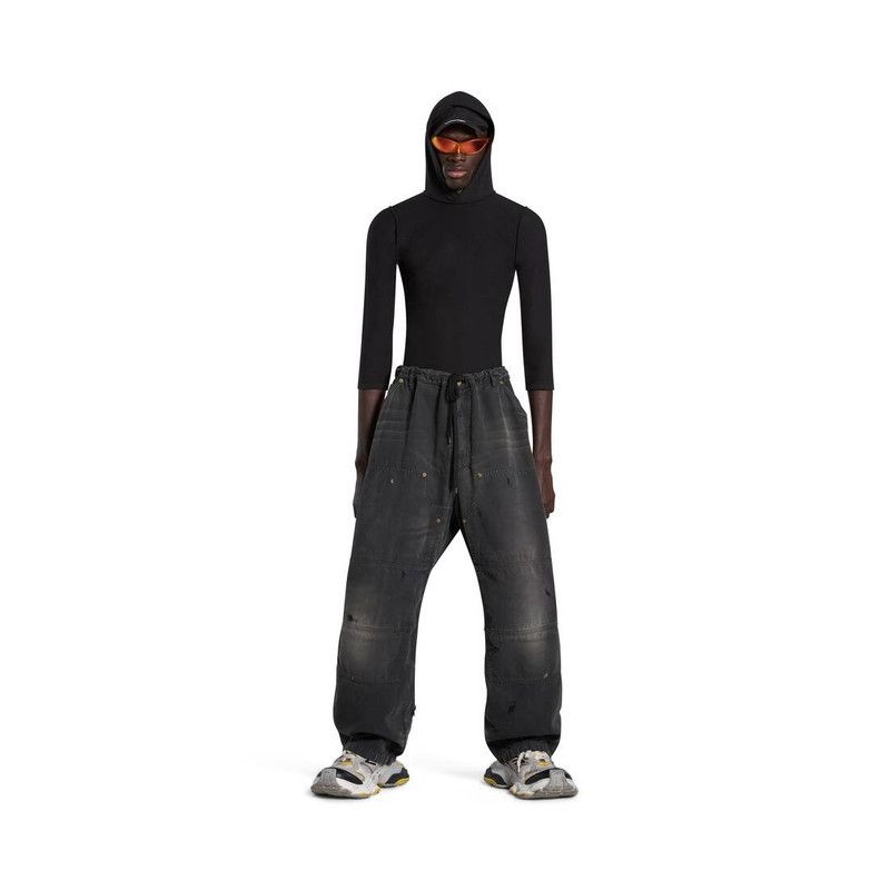 Balenciaga men's double knee pants in black Size US 28 / EU 44 - 2 Thumbnail