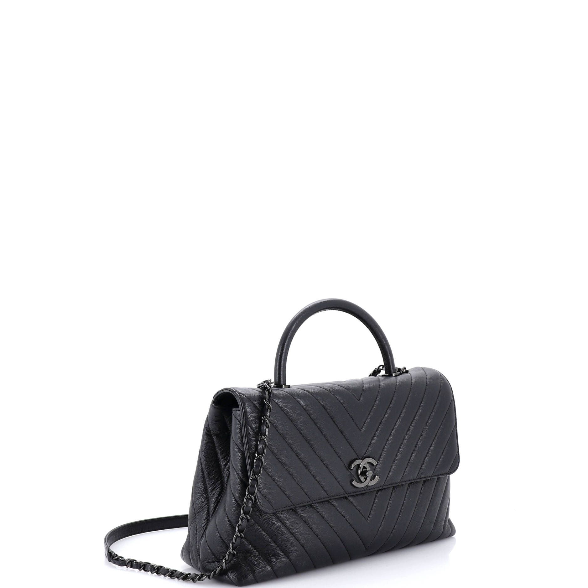 Chanel So Black Coco Top Handle Bag Size ONE SIZE - 2 Thumbnail