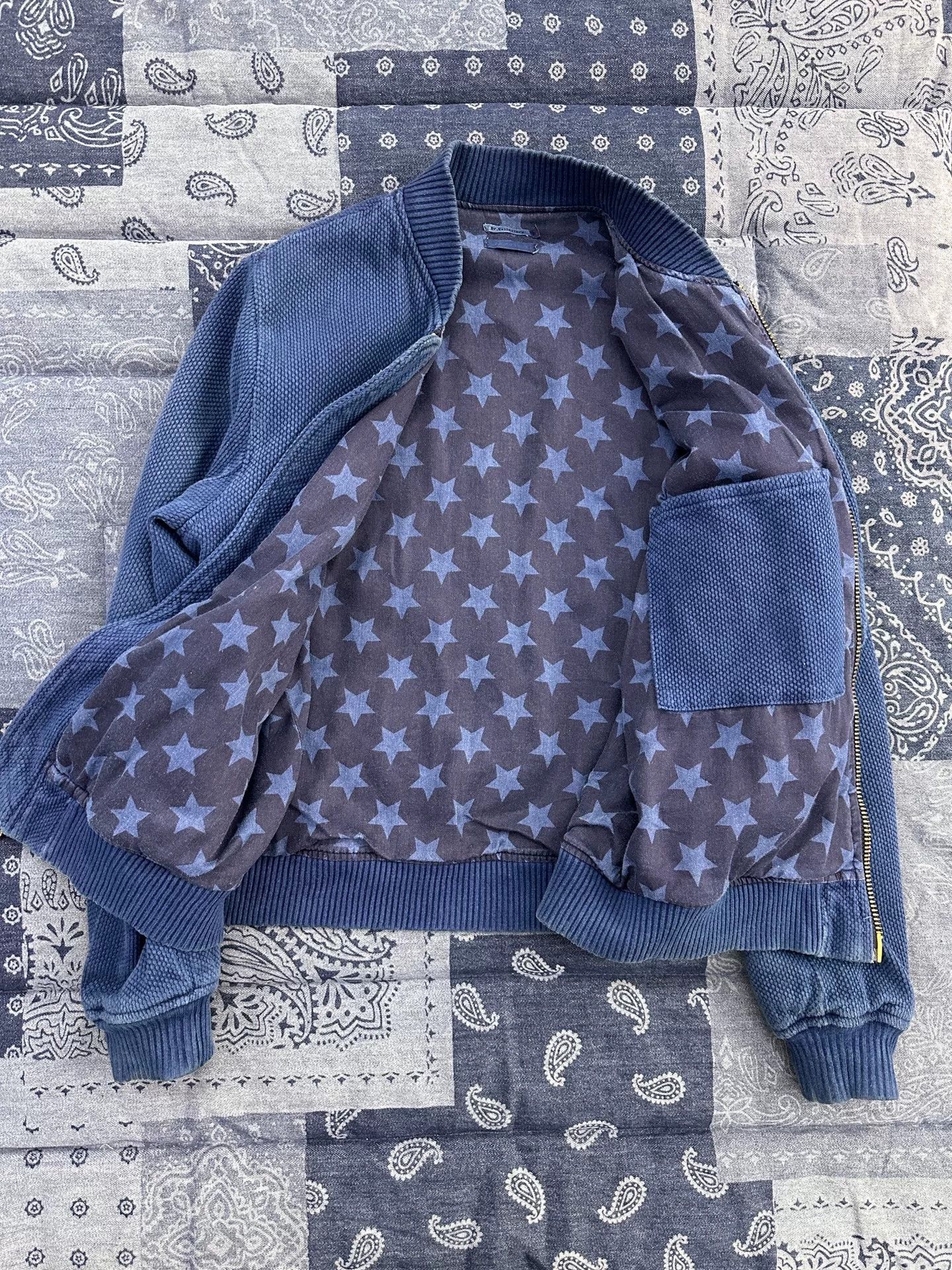 Dr. Collectors Vintage Indigo Dyed MA-1 Flight Jacket Size US M / EU 48-50 / 2 - 3 Thumbnail
