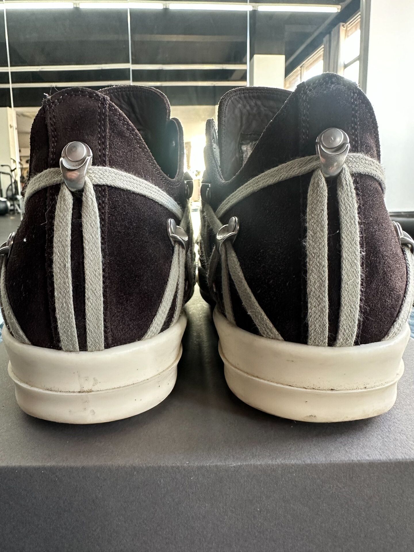 Rick Owens Rick Owens Brown Suede Low-Top Sneakers Size US 9 / EU 42 - 3 Thumbnail