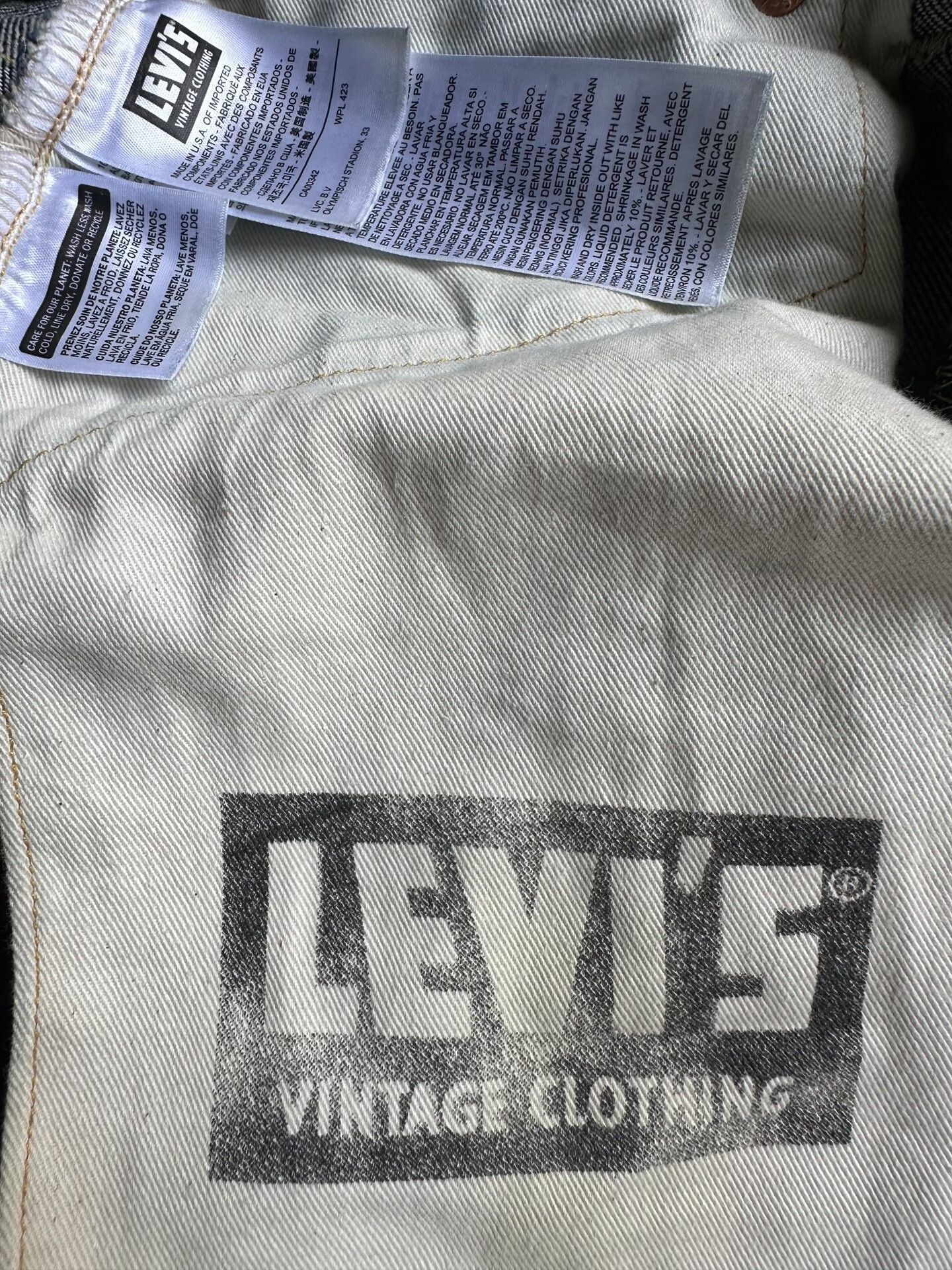 LVC Vintage Levi's White Denim Pants Size US 31 - 6 Thumbnail