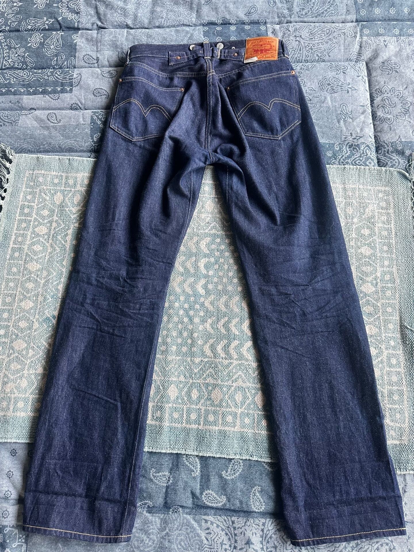 LVC Vintage Levi's White Denim Pants Size US 31 - 2 Thumbnail