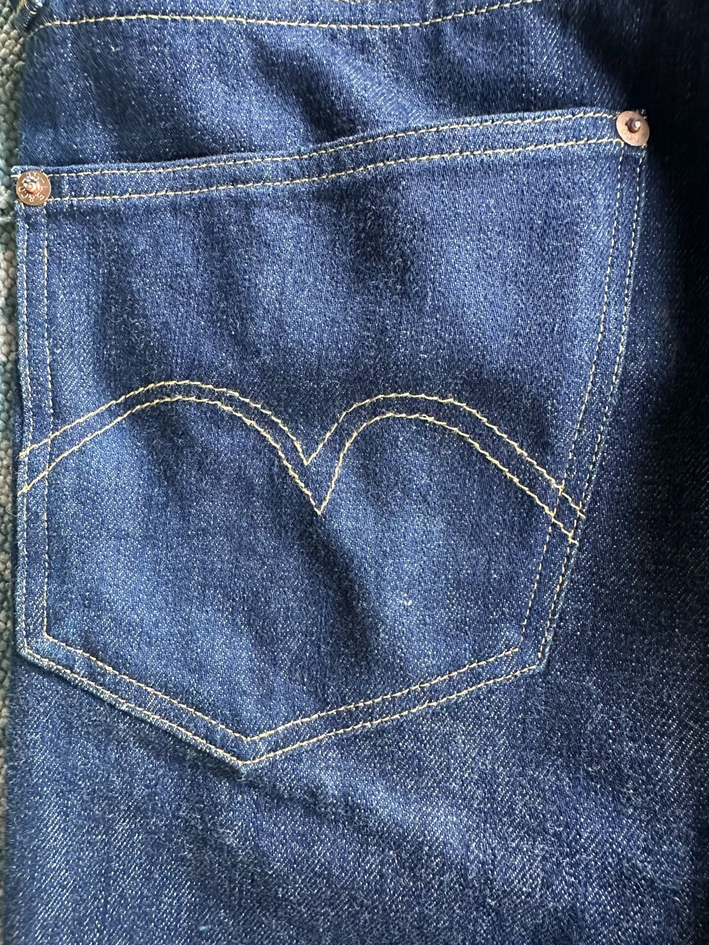 LVC Vintage Levi's White Denim Pants Size US 31 - 4 Thumbnail
