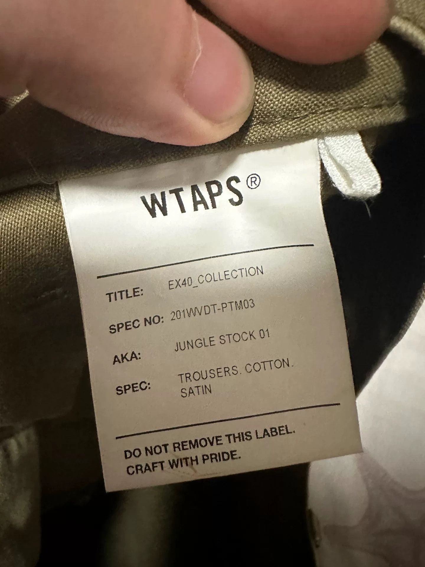 Wtaps Wtaps Jungle Cargo Pants Size US 31 - 3 Thumbnail