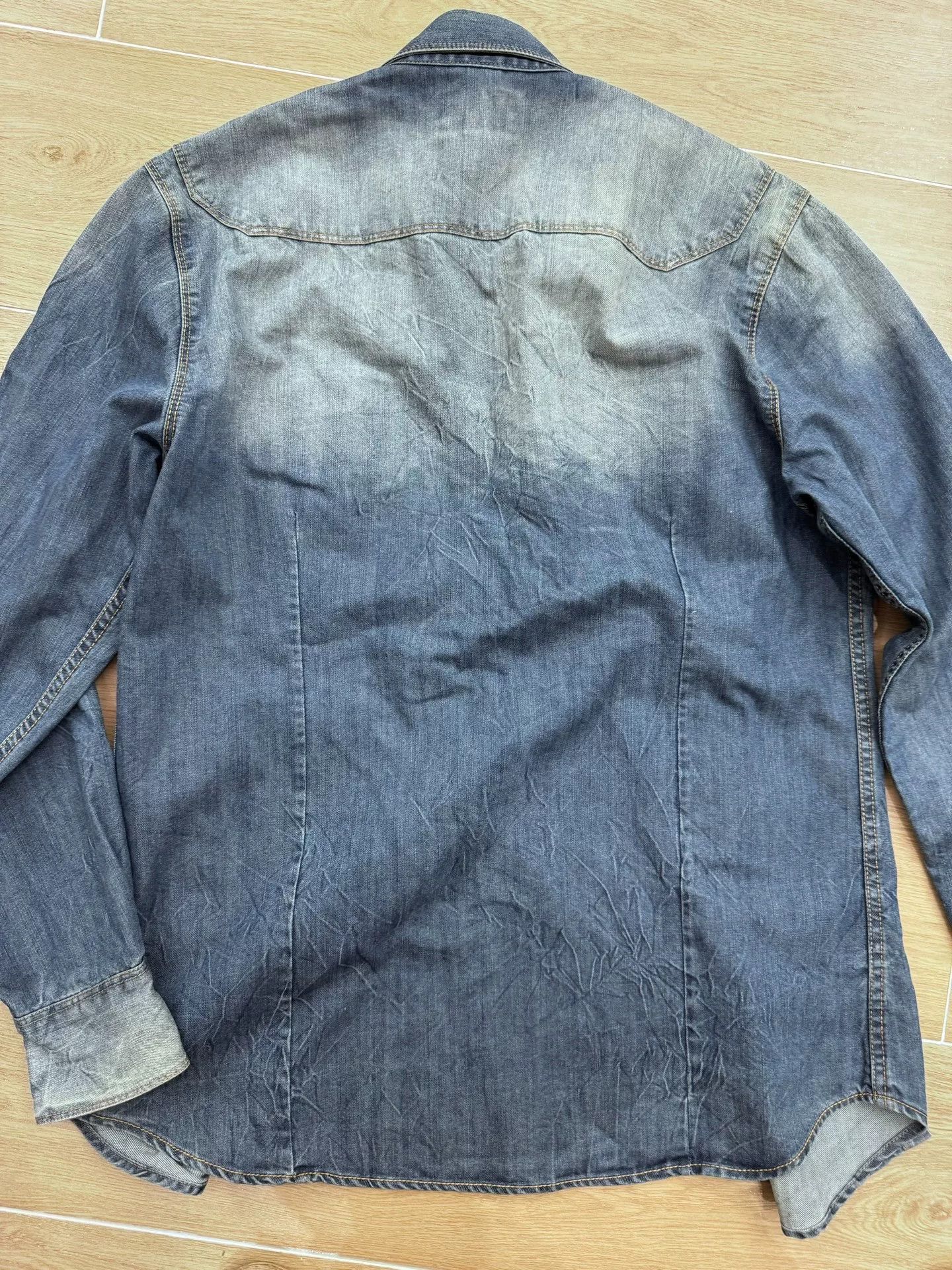 RRL Ralph Lauren Vintage Double RL Denim Work Shirt Size US L / EU 52-54 / 3 - 4 Thumbnail