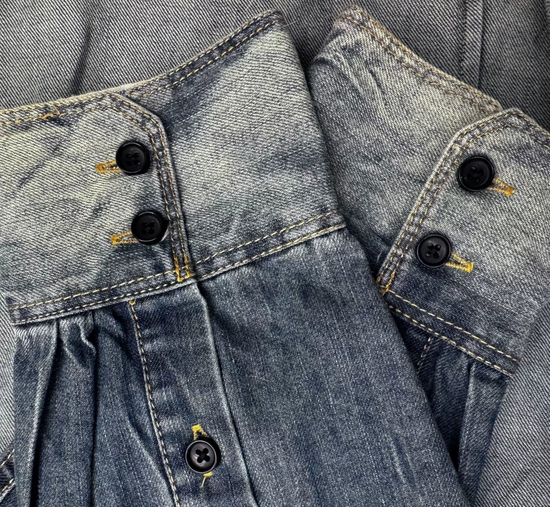 RRL Ralph Lauren Vintage Double RL Denim Work Shirt Size US L / EU 52-54 / 3 - 3 Thumbnail