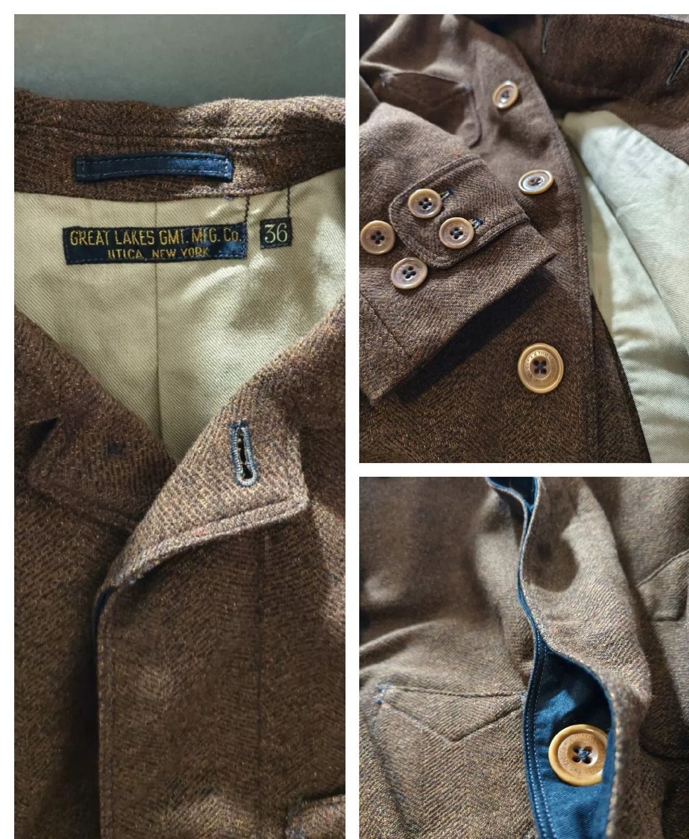 Freewheelers Freewheelers Bangor Wool Coat Brown Size 36 Size US M / EU 48-50 / 2 - 2 Thumbnail