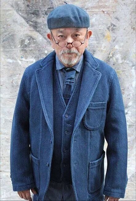 Porter Classic Kendo Sashiko Blue Suit Jacket Size US L / EU 52-54 / 3 - 8 Thumbnail