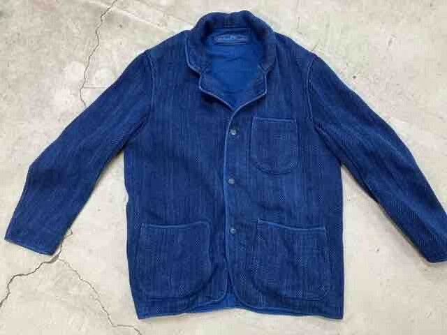 Porter Classic Kendo Sashiko Blue Suit Jacket Size US L / EU 52-54 / 3 - 3 Thumbnail