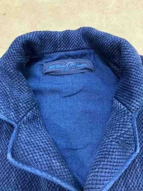 Porter Classic Kendo Sashiko Blue Suit Jacket Size US L / EU 52-54 / 3 - 2 Thumbnail