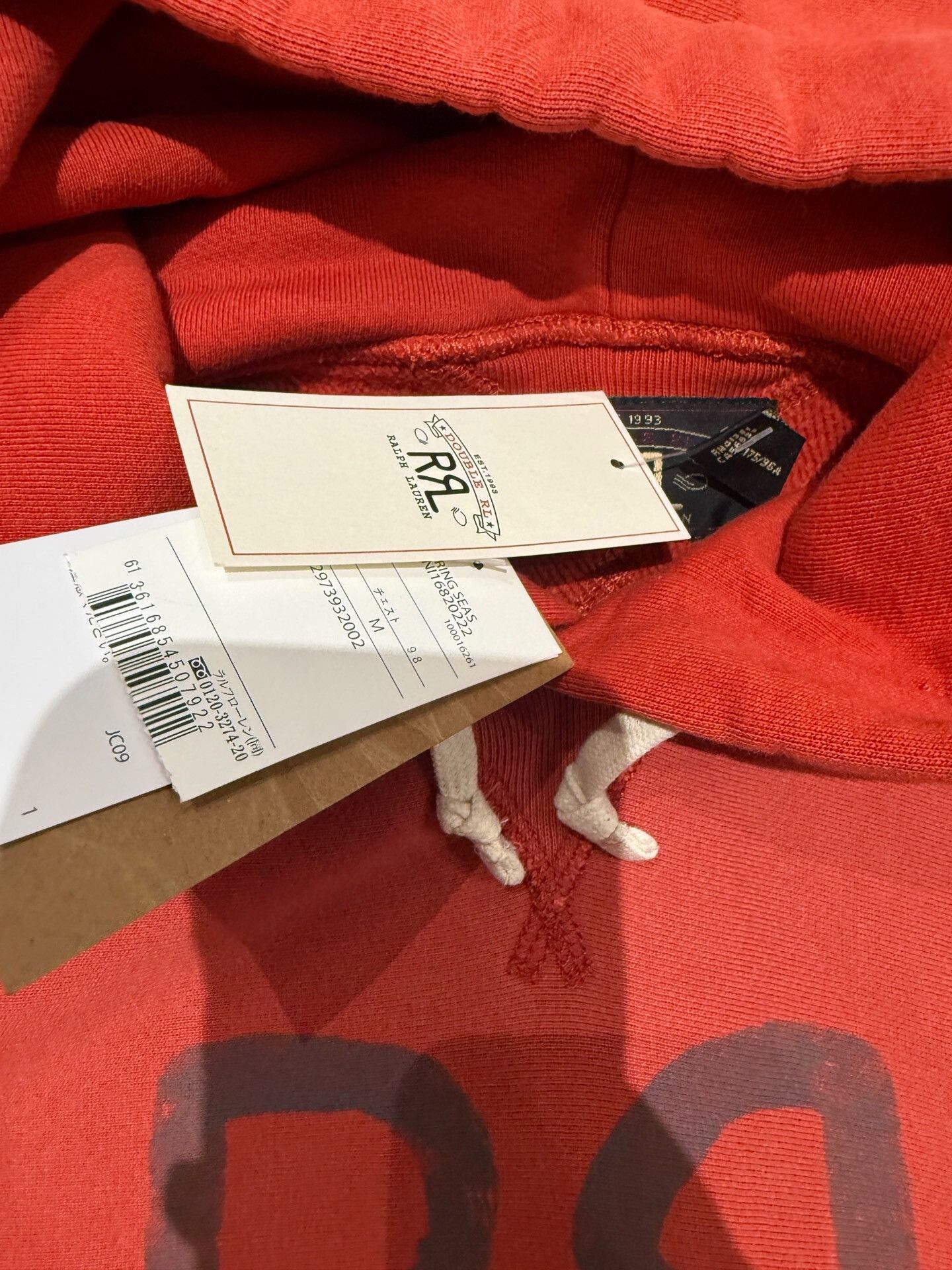 RRL Ralph Lauren RRL Ralph Lauren Red Hoodie Sweatshirt Size US M / EU 48-50 / 2 - 2 Thumbnail