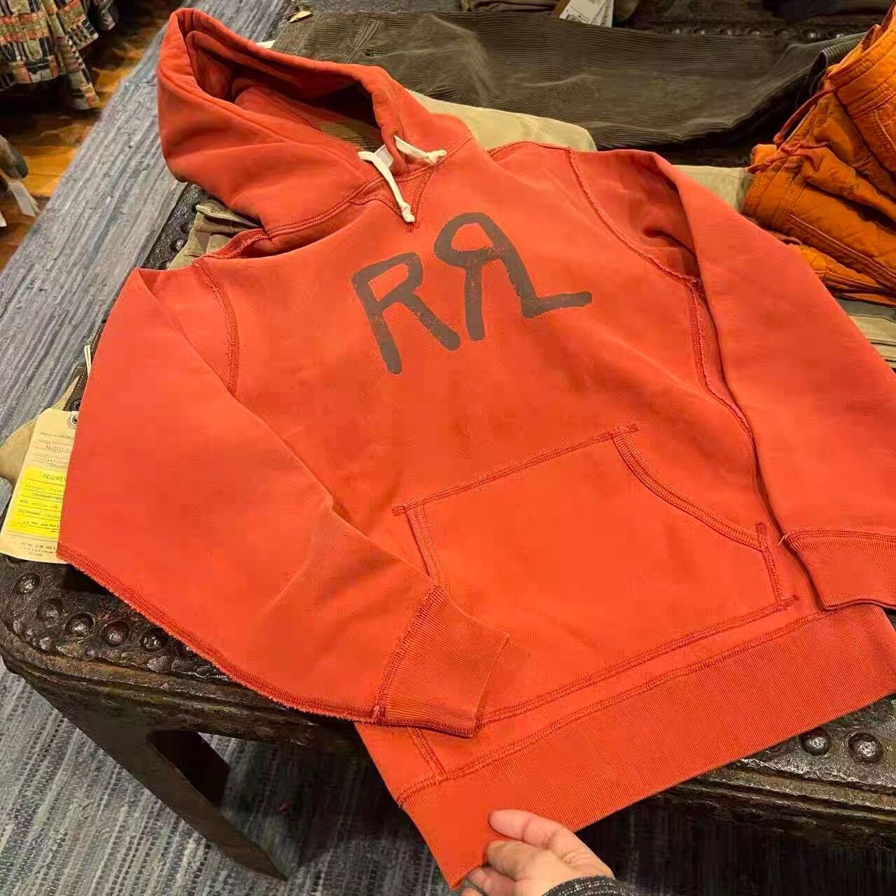 RRL Ralph Lauren RRL Ralph Lauren Red Hoodie Sweatshirt Size US M / EU 48-50 / 2 - 8 Thumbnail