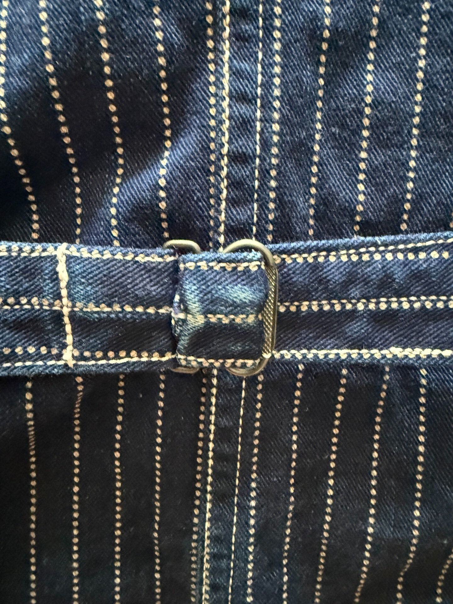Freewheelers Freewheelers Striped Denim Vest Size 40 Size US XXS / EU 40 - 8 Thumbnail
