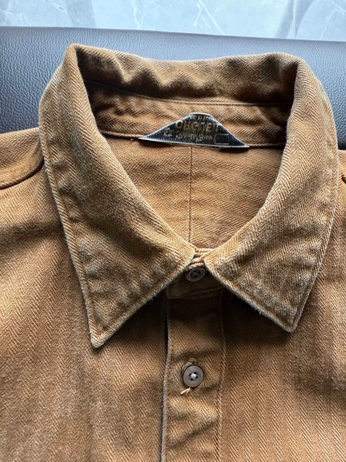 Orgueil Vintage Orgueil Brown Work Shirt Size US M / EU 48-50 / 2 - 2 Thumbnail
