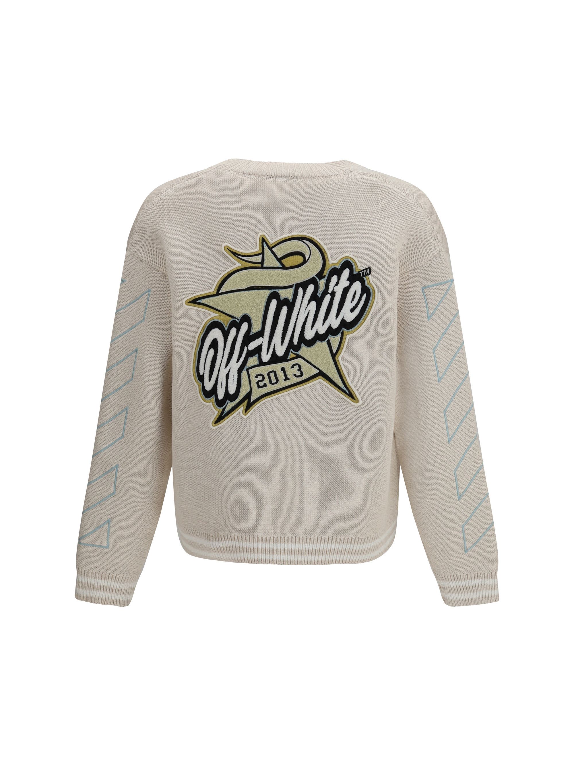 Off-White Star Logo Diagonal Varsity Cardigan Size US S / EU 44-46 / 1 - 2 Thumbnail
