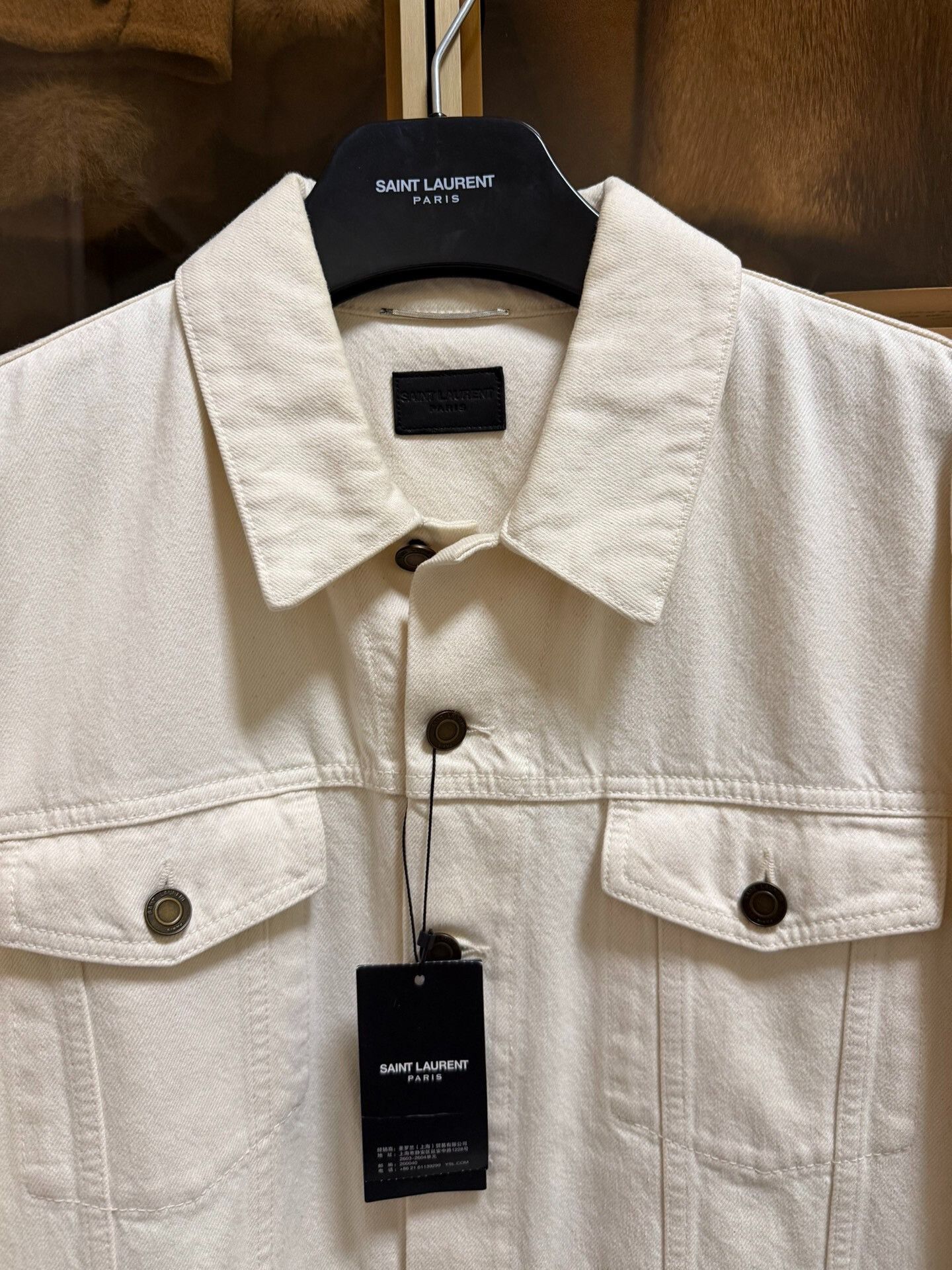 Yves Saint Laurent Saint Laurent Denim Jacket for Men Size US M / EU 48-50 / 2 - 5 Thumbnail