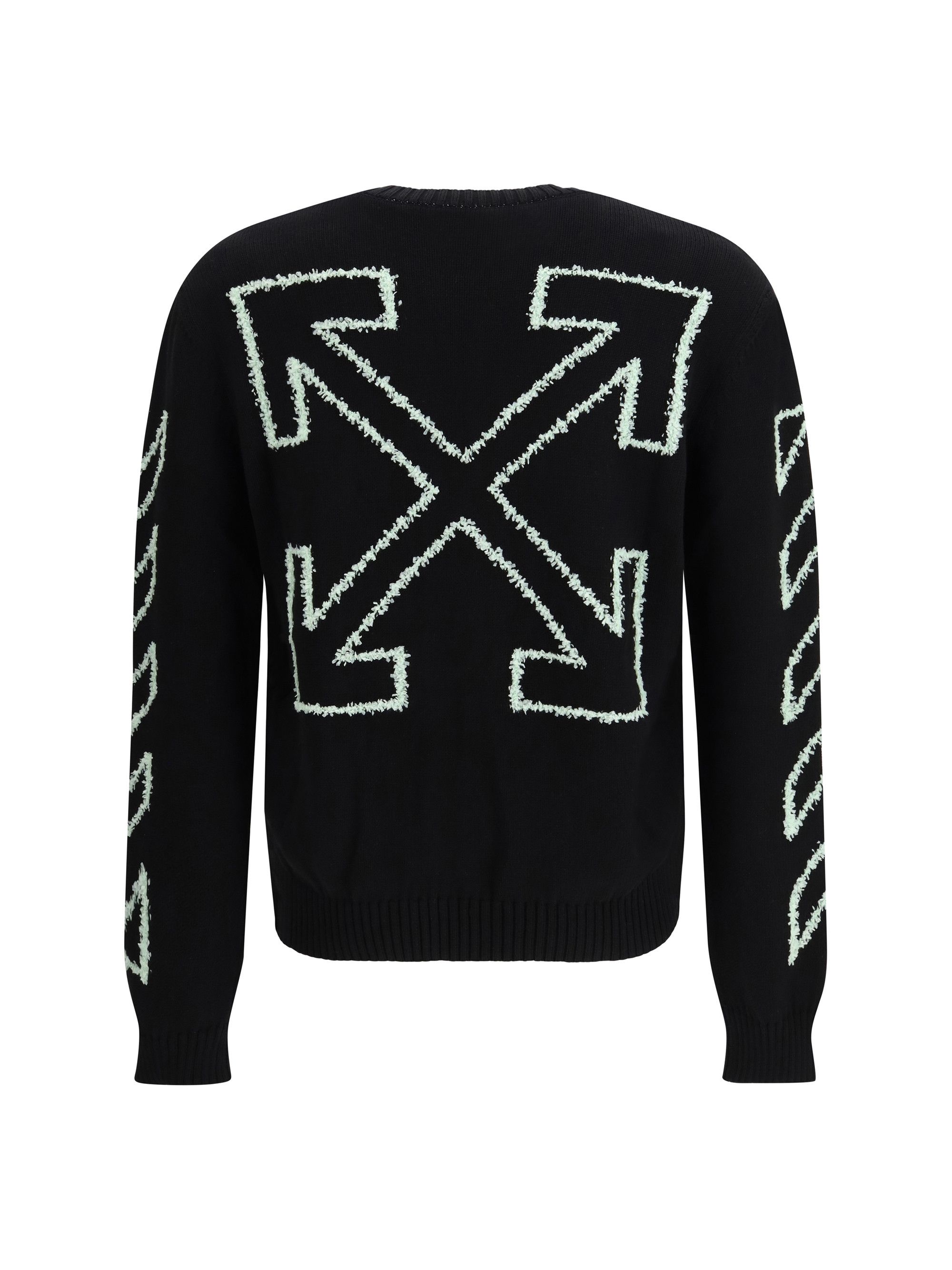 Off-White Diagonal Arrow Fuzzy Sweater Size US M / EU 48-50 / 2 - 2 Thumbnail