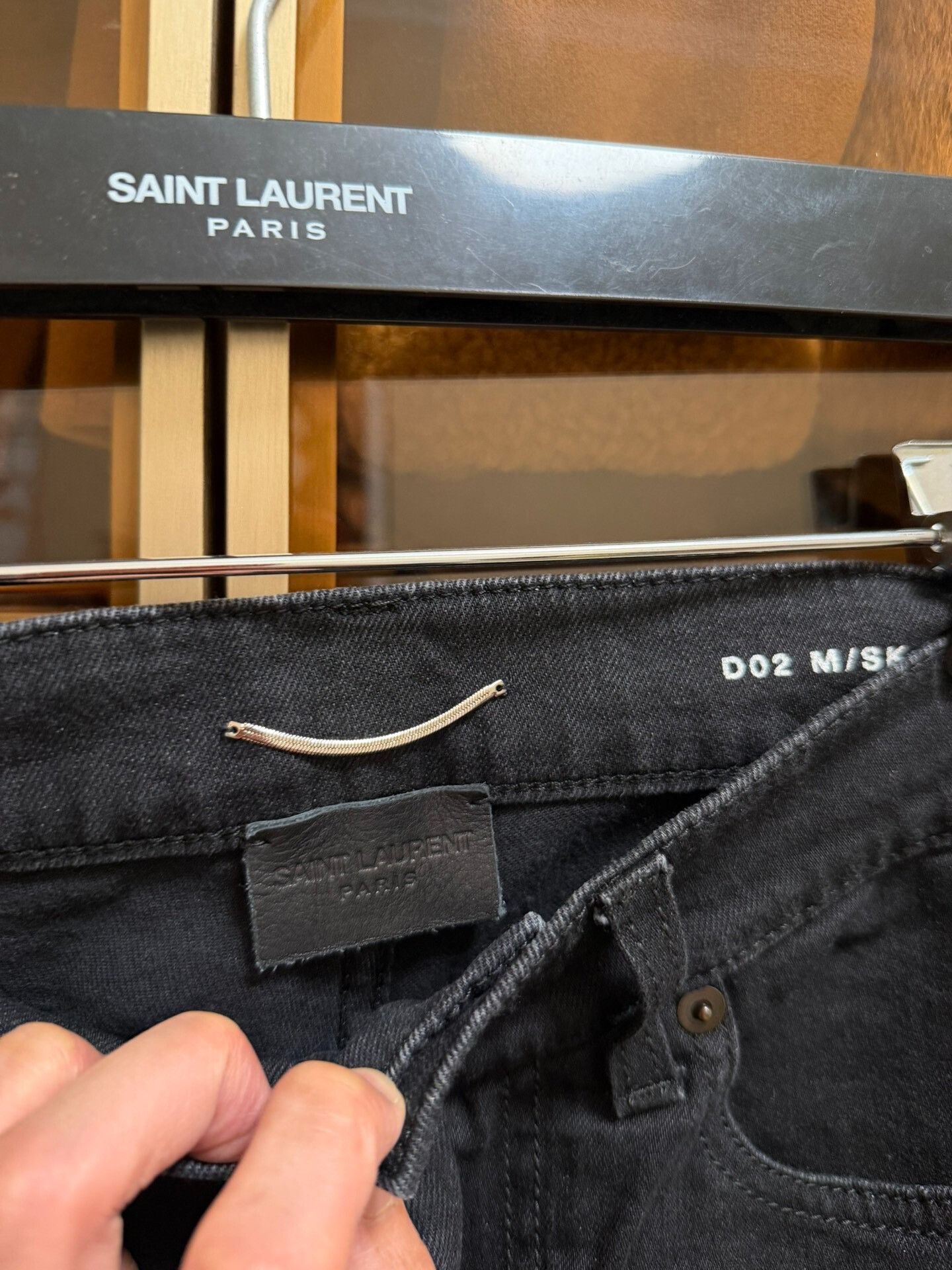Yves Saint Laurent Saint Laurent Black Denim Pants Size 30 Size US 30 / EU 46 - 3 Thumbnail