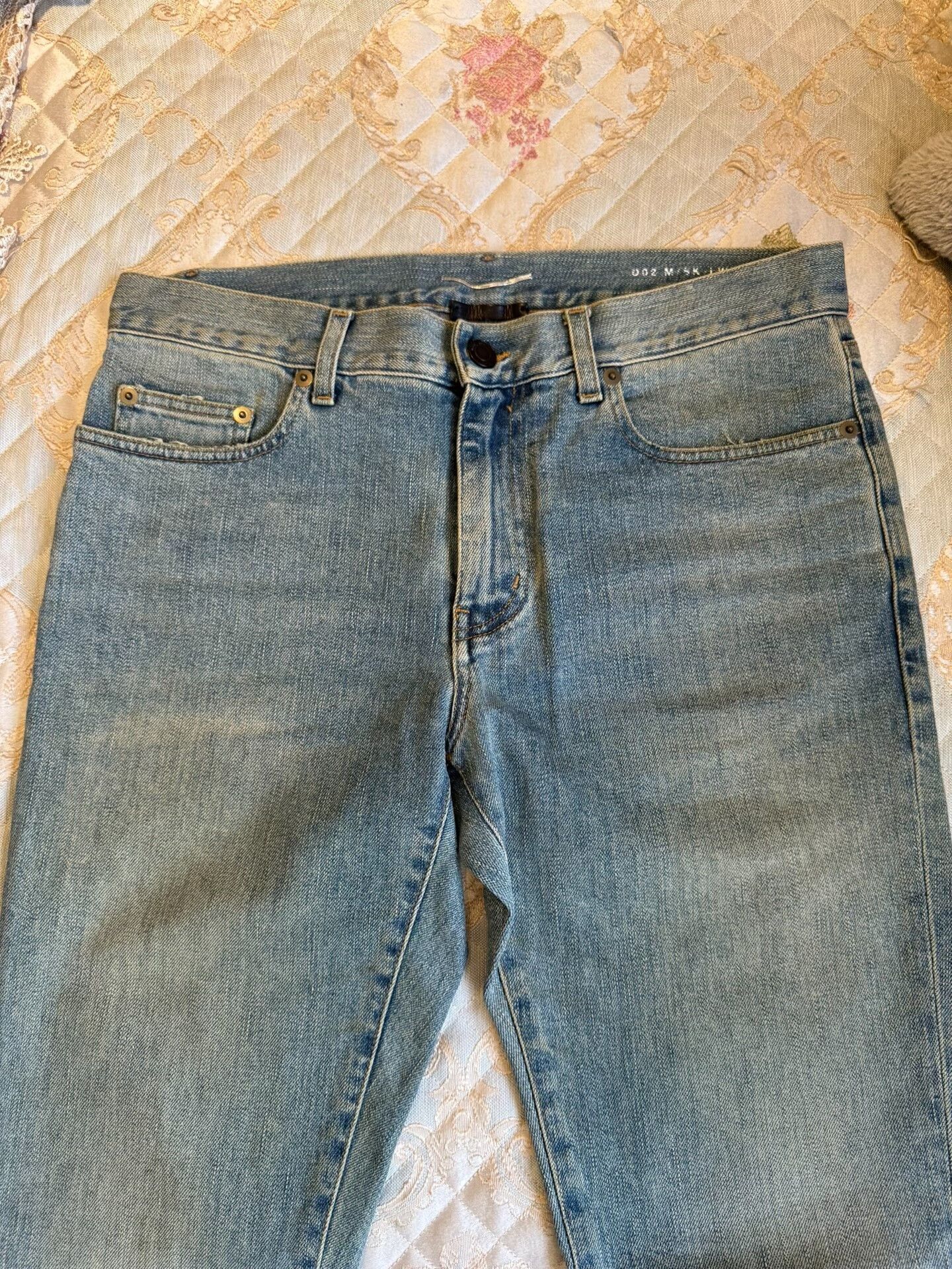 Hedi Slimane Saint Laurent Blue Denim D02 Jeans Size US 30 / EU 46 - 4 Thumbnail