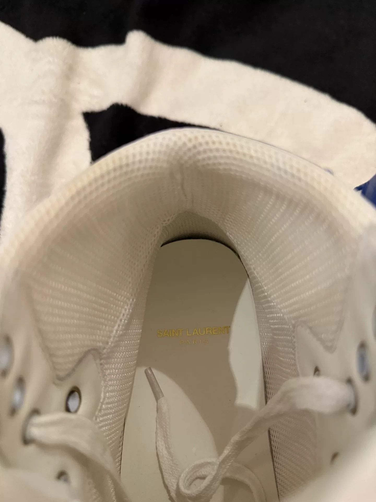 Saint Laurent Paris Saint Laurent High-Top Sneakers with Print Size US 8 / EU 41 - 8 Thumbnail
