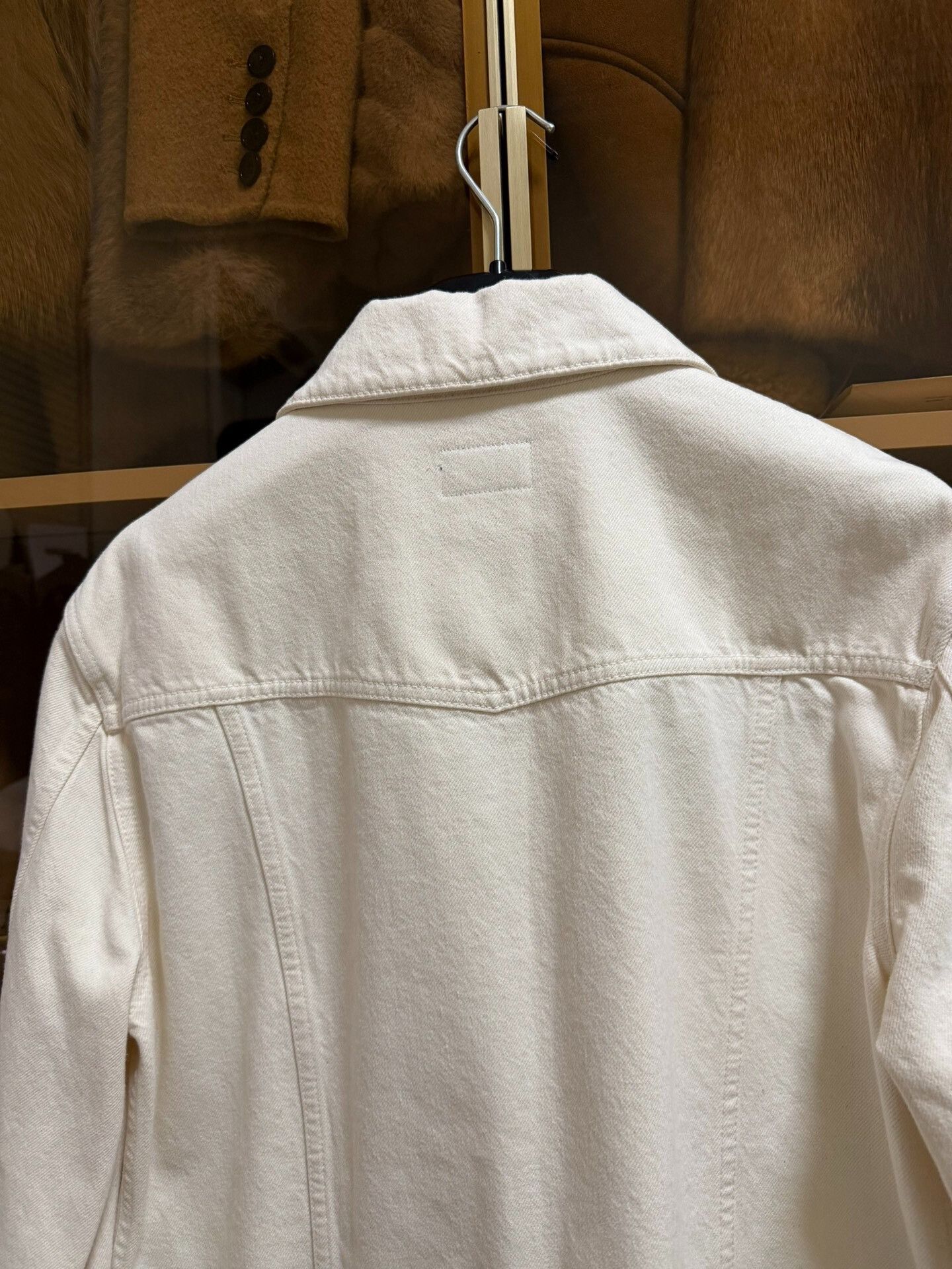 Saint Laurent Paris Saint Laurent Denim Jacket in White Size US M / EU 48-50 / 2 - 8 Thumbnail